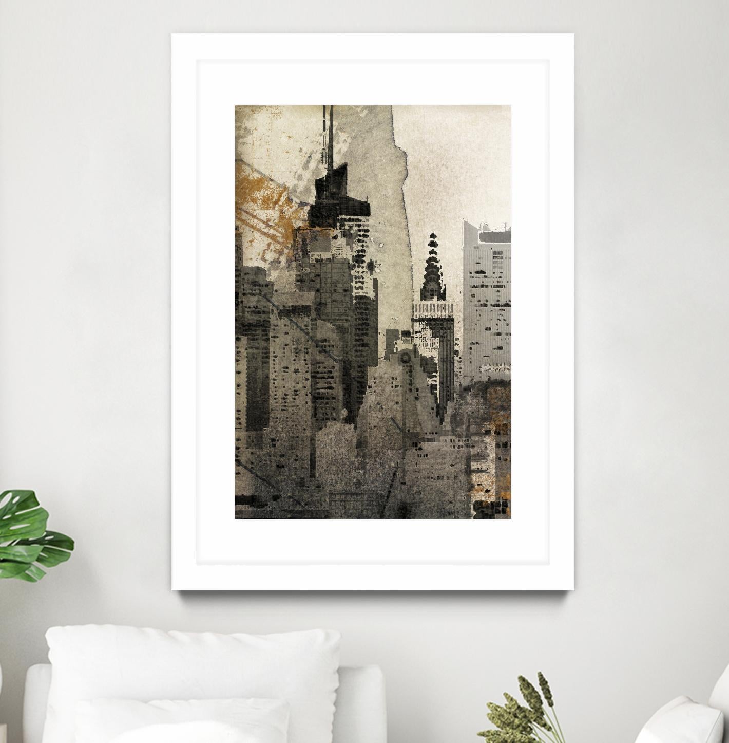 New York Local by Irena Orlov on GIANT ART - black city scene
