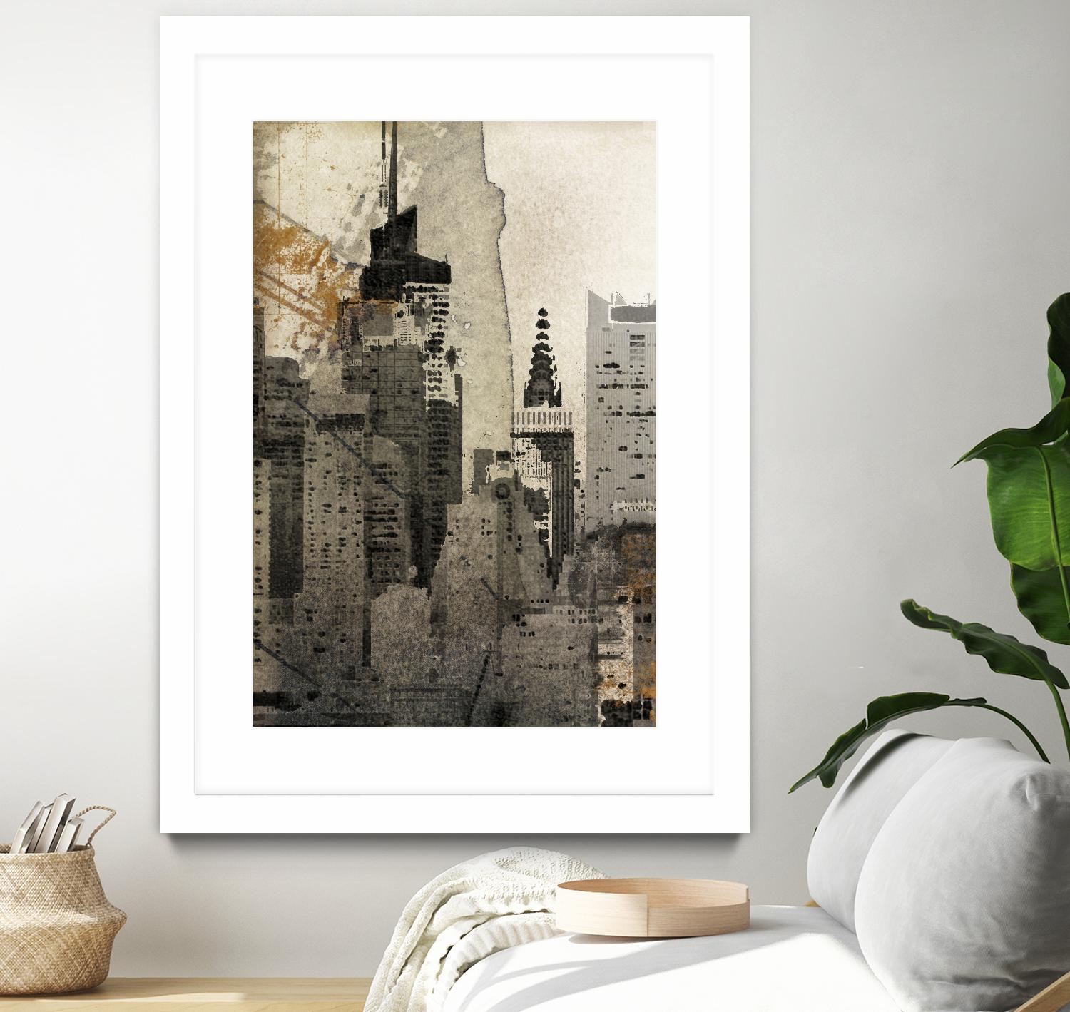 New York Local by Irena Orlov on GIANT ART - black city scene
