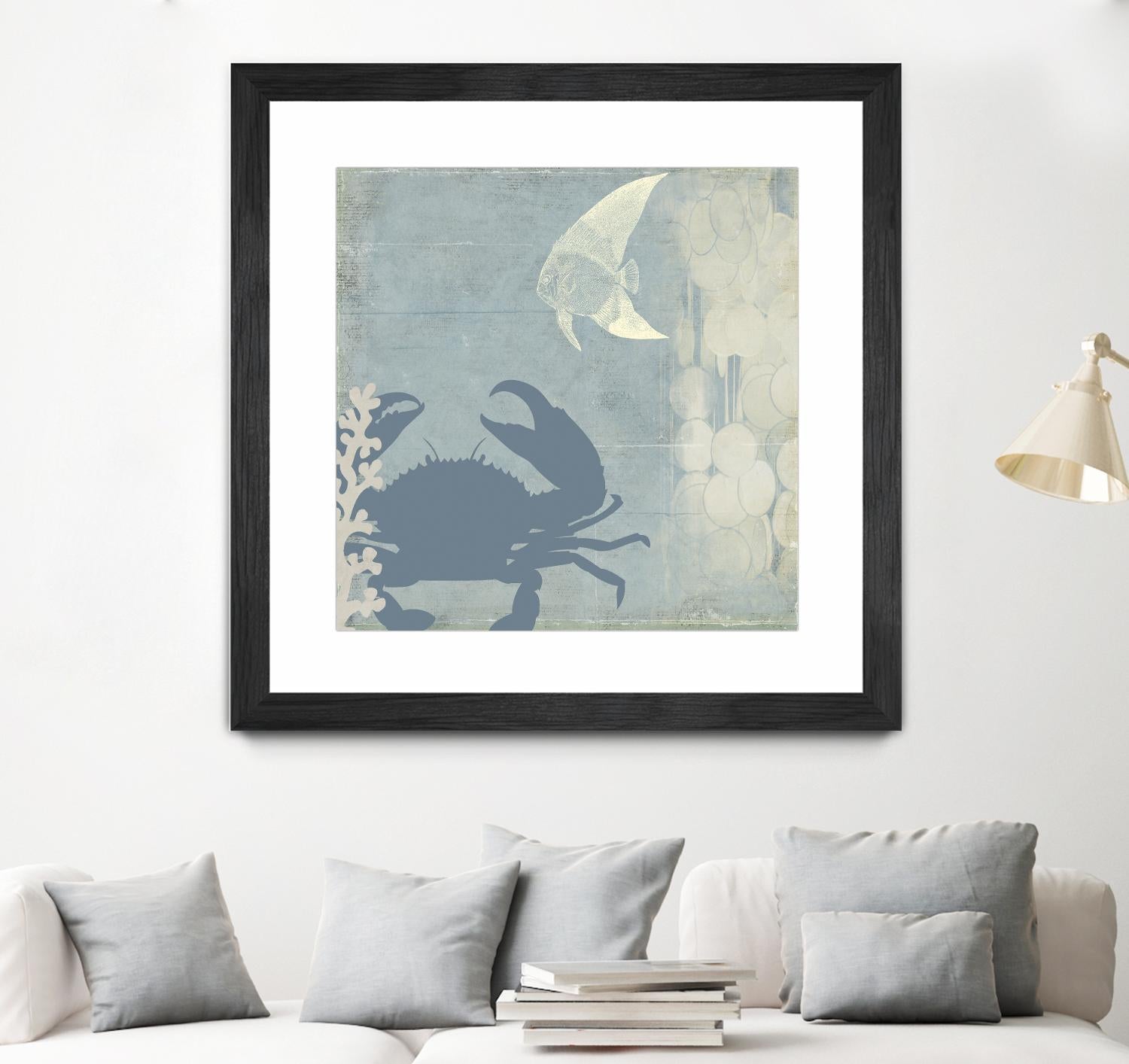 Ocean Life II by PI Studio on GIANT ART - beige nautical