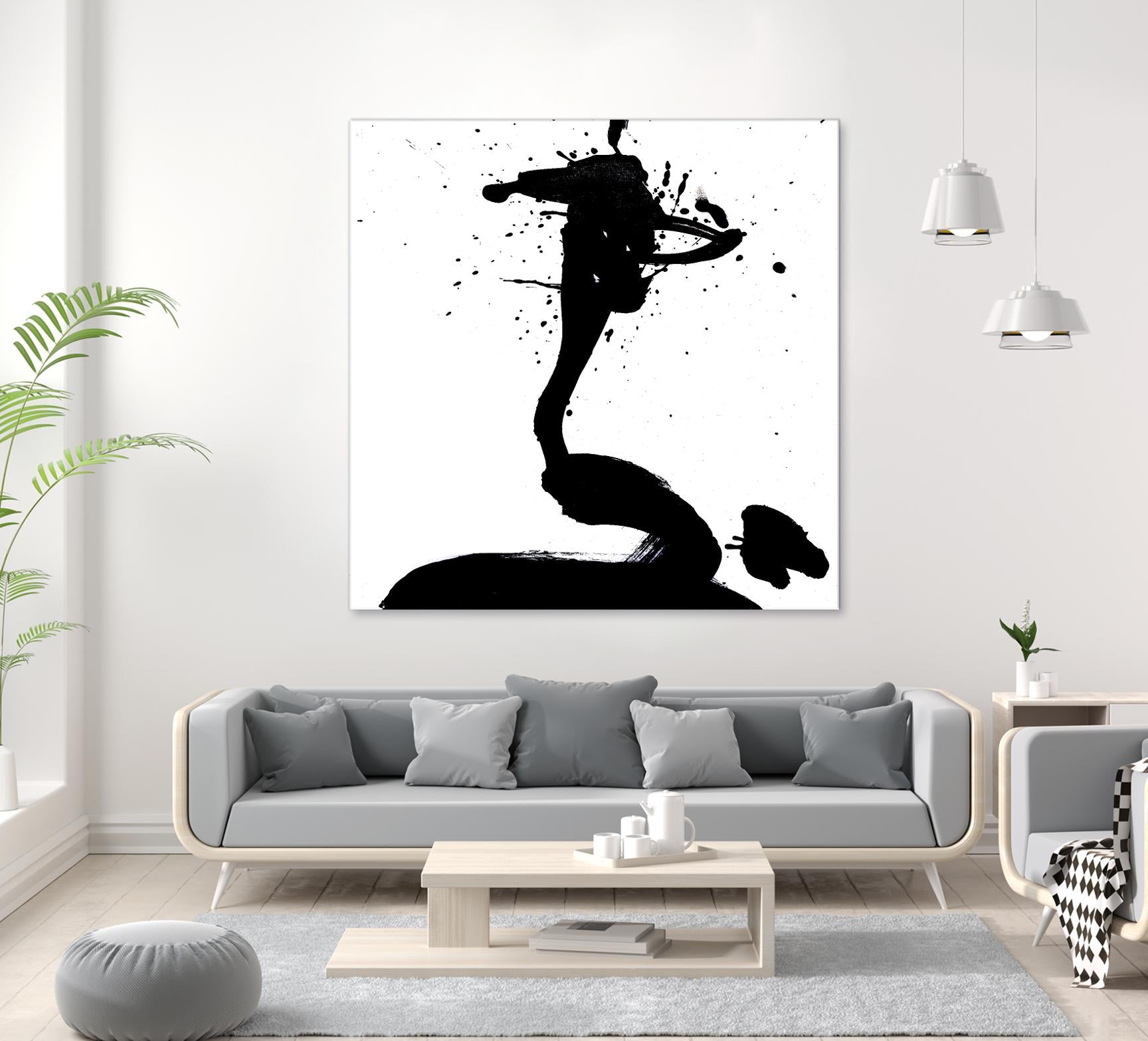 Ink Blot I by PI Studio on GIANT ART - white abstract