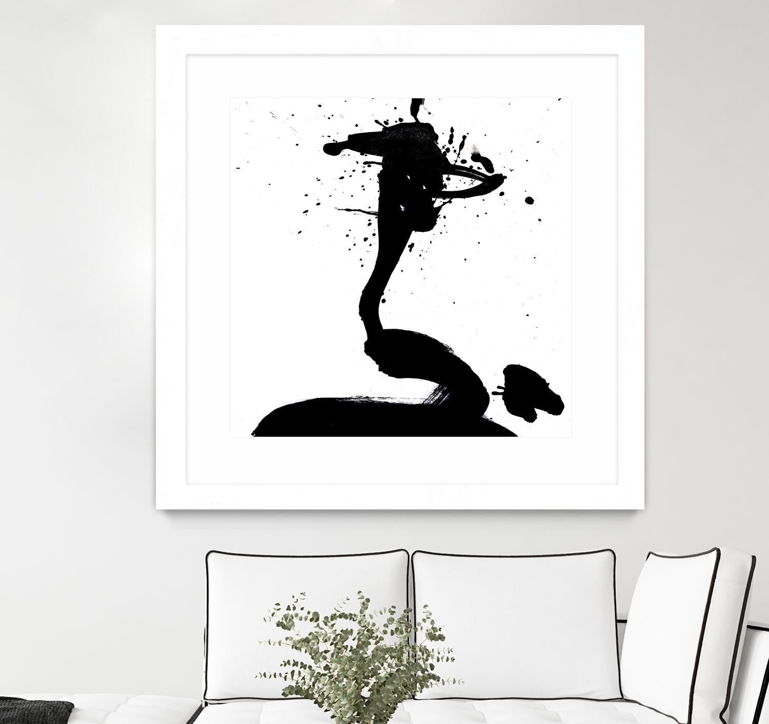 Ink Blot I by PI Studio on GIANT ART - white abstract