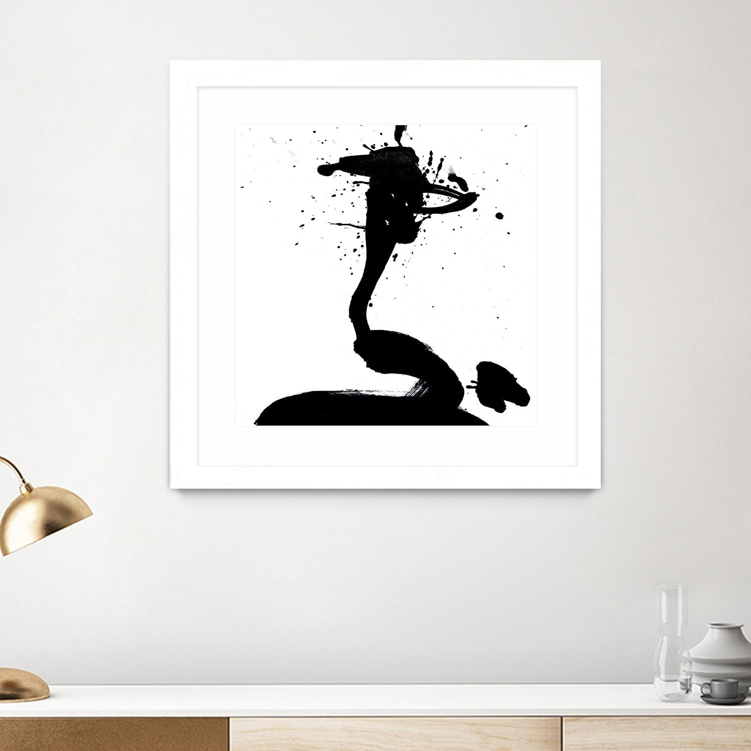 Ink Blot I by PI Studio on GIANT ART - white abstract