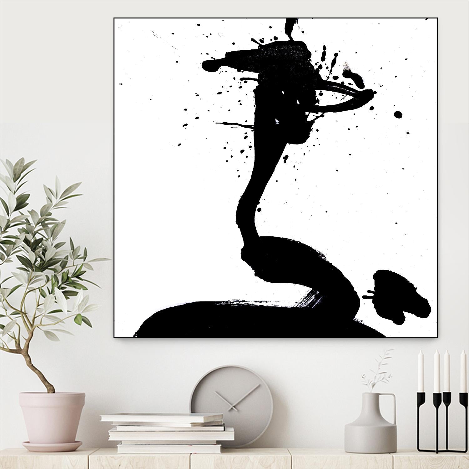 Ink Blot I by PI Studio on GIANT ART - white abstract