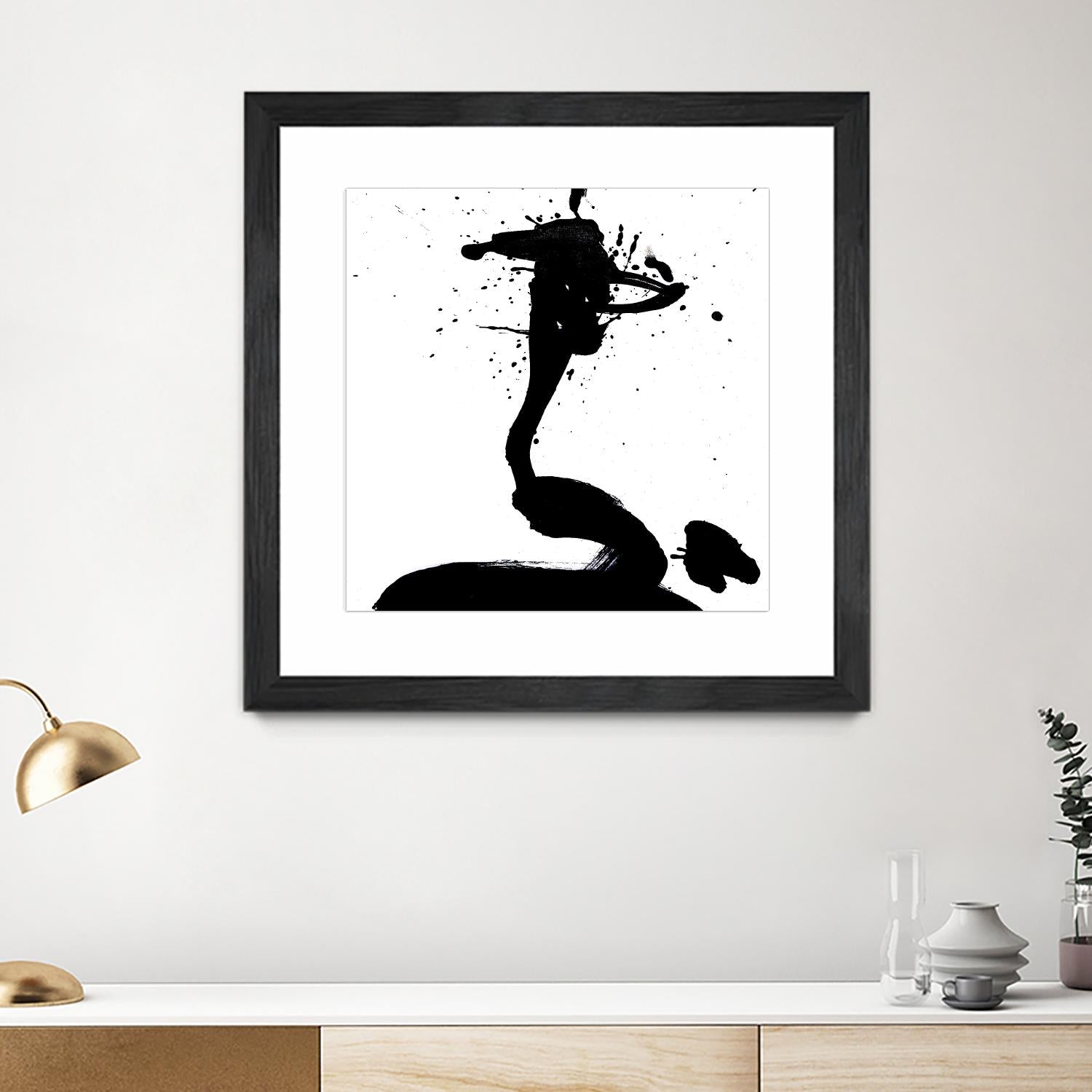 Ink Blot I by PI Studio on GIANT ART - white abstract