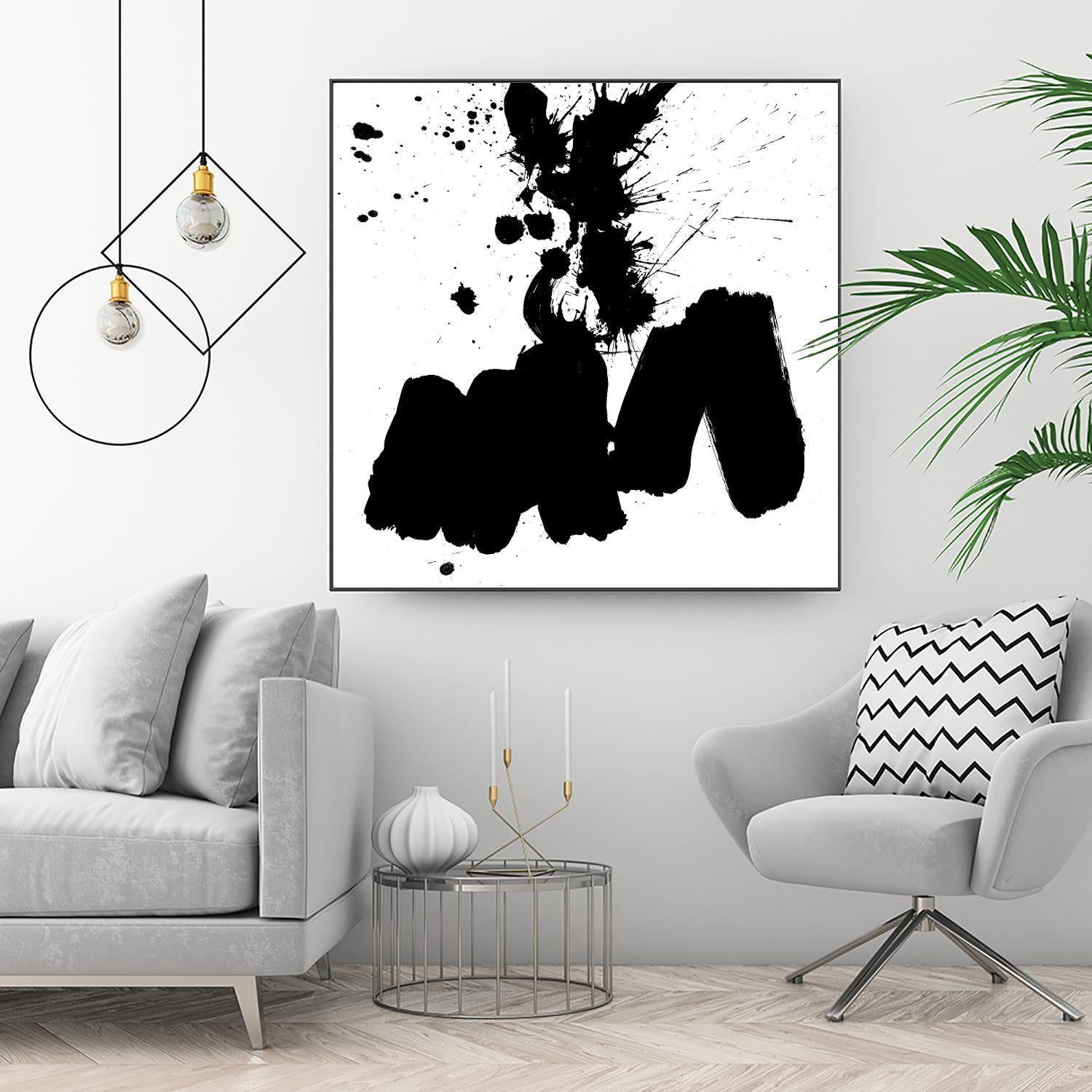 Ink Blot II by PI Studio on GIANT ART - white abstract