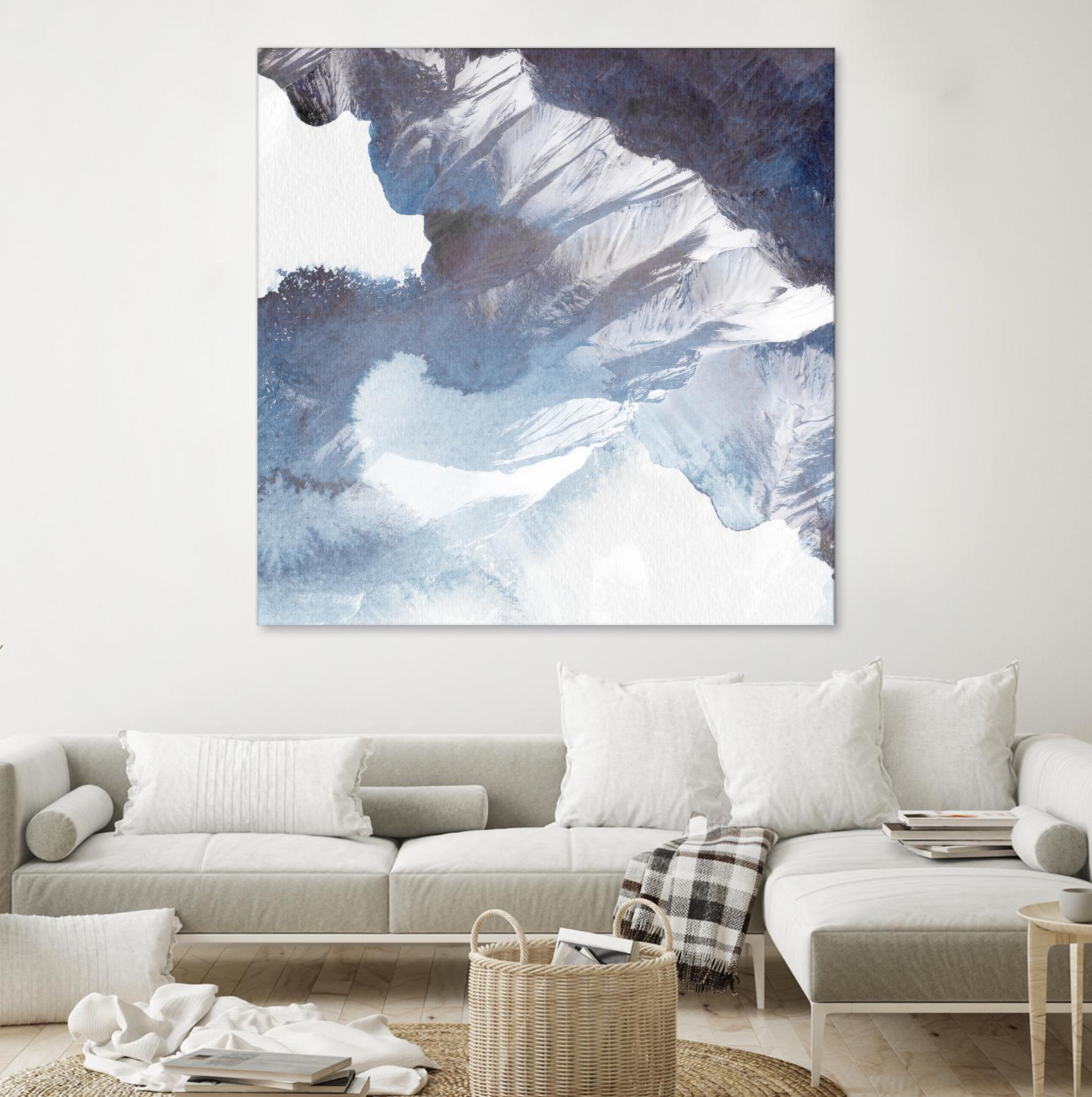 Blue Canyon by PI Studio on GIANT ART - white abstract