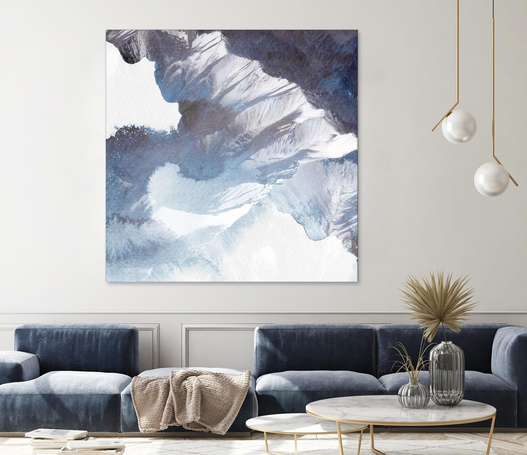 Blue Canyon by PI Studio on GIANT ART - white abstract