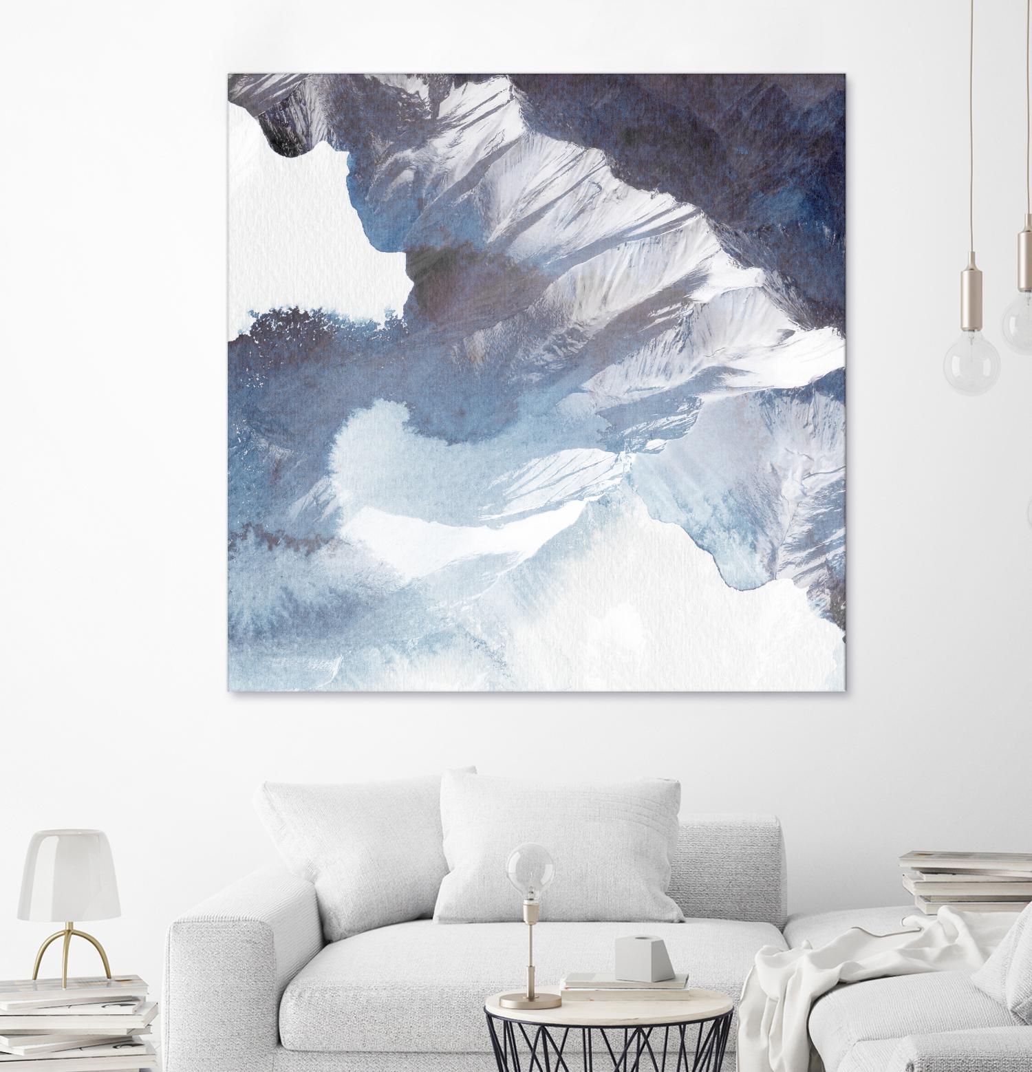 Blue Canyon by PI Studio on GIANT ART - white abstract