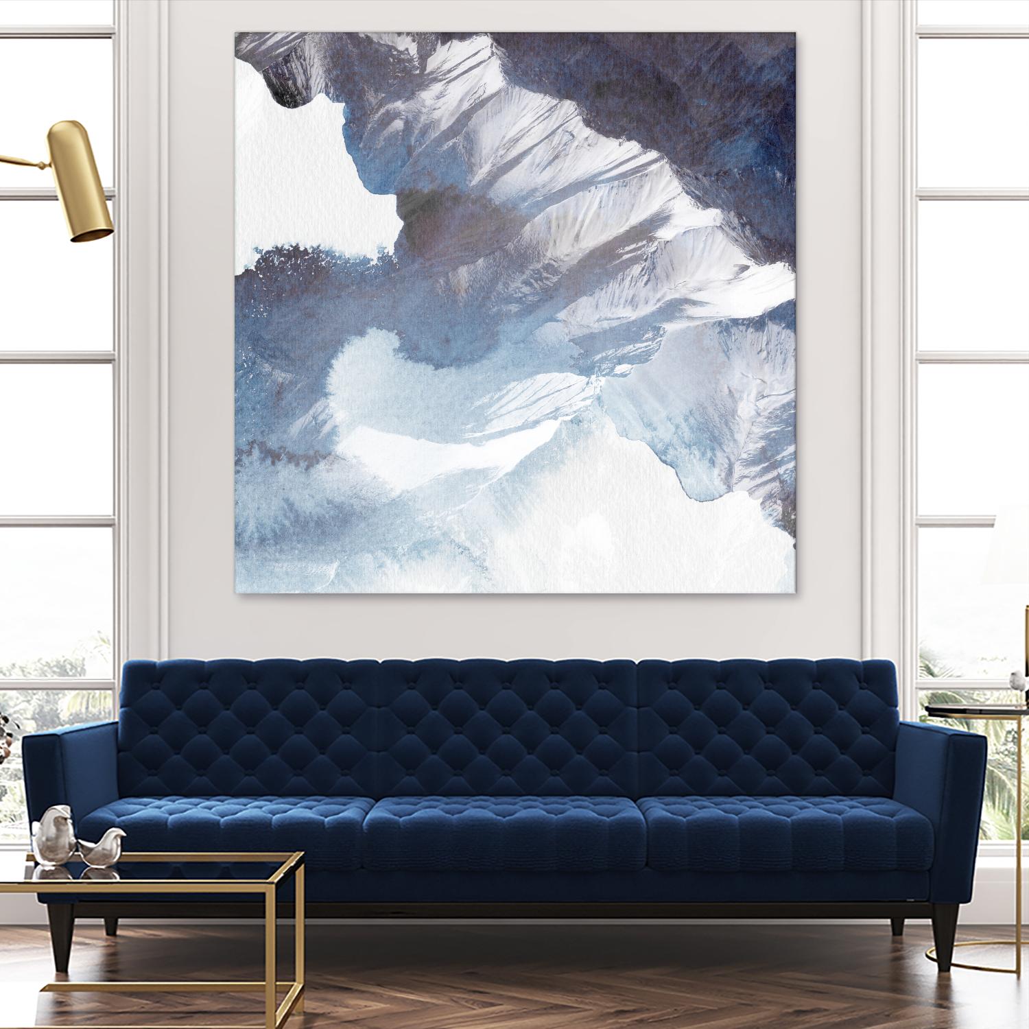 Blue Canyon by PI Studio on GIANT ART - white abstract