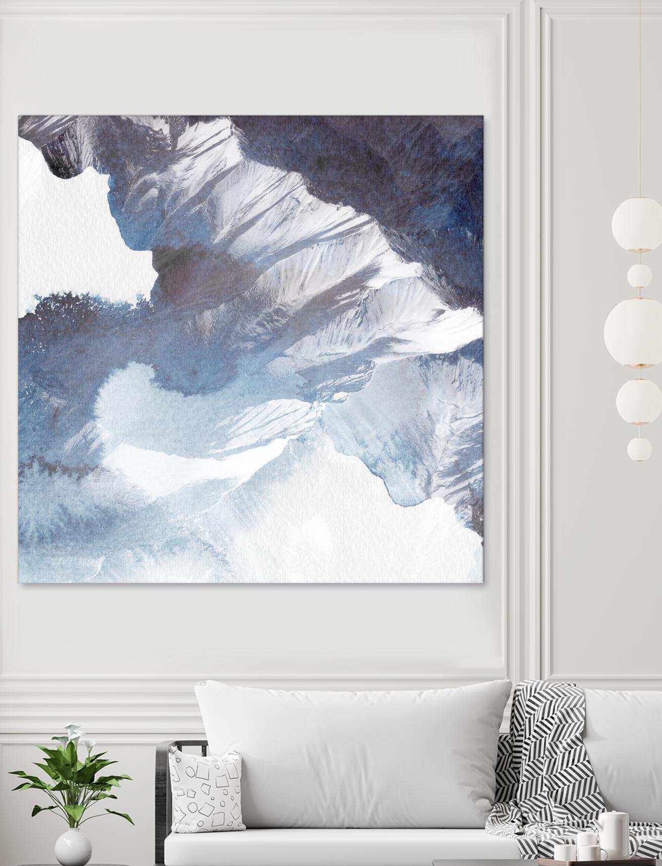 Blue Canyon by PI Studio on GIANT ART - white abstract