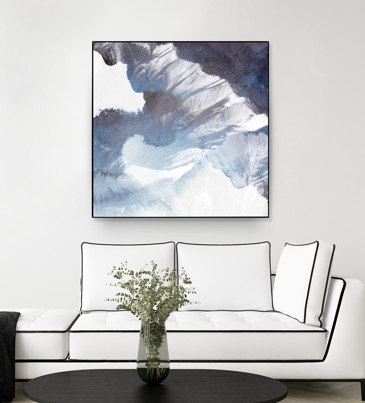 Blue Canyon by PI Studio on GIANT ART - white abstract