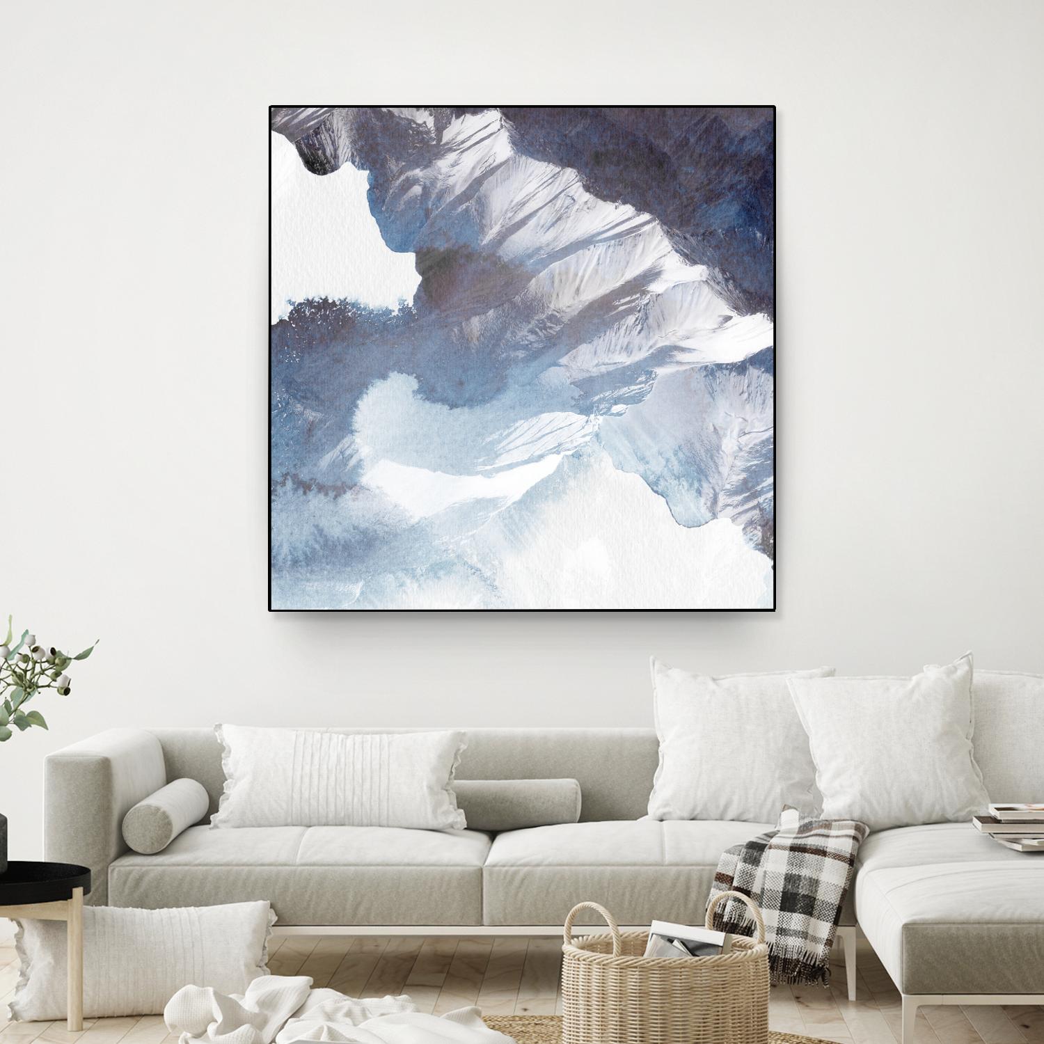 Blue Canyon by PI Studio on GIANT ART - white abstract
