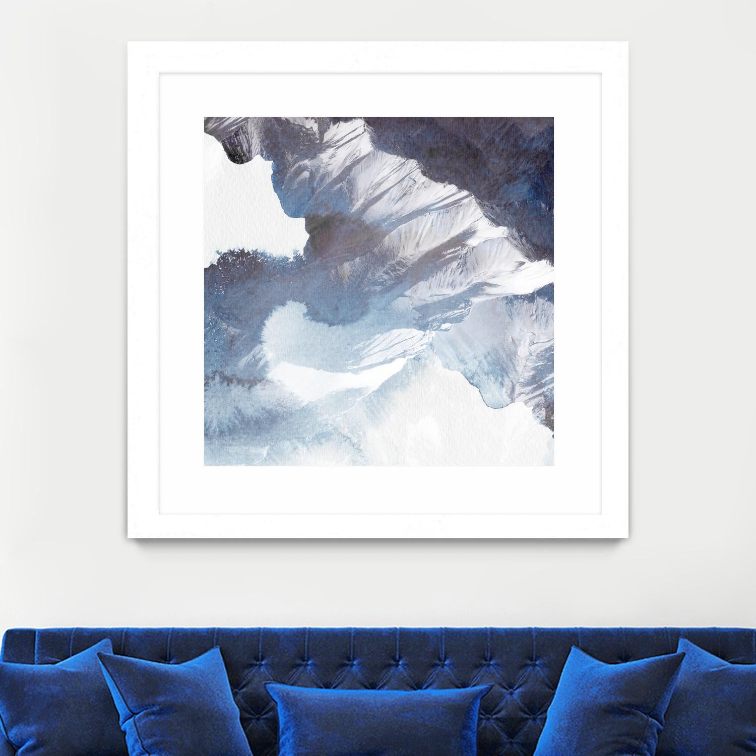 Blue Canyon by PI Studio on GIANT ART - white abstract