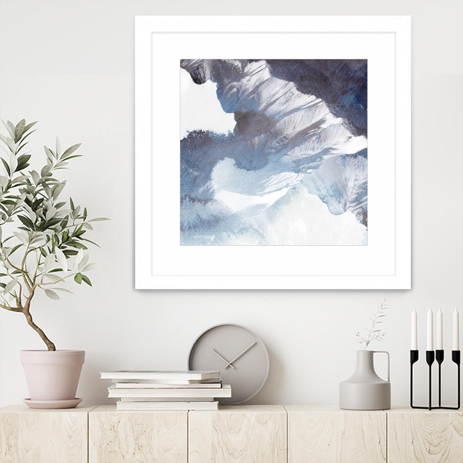 Blue Canyon by PI Studio on GIANT ART - white abstract