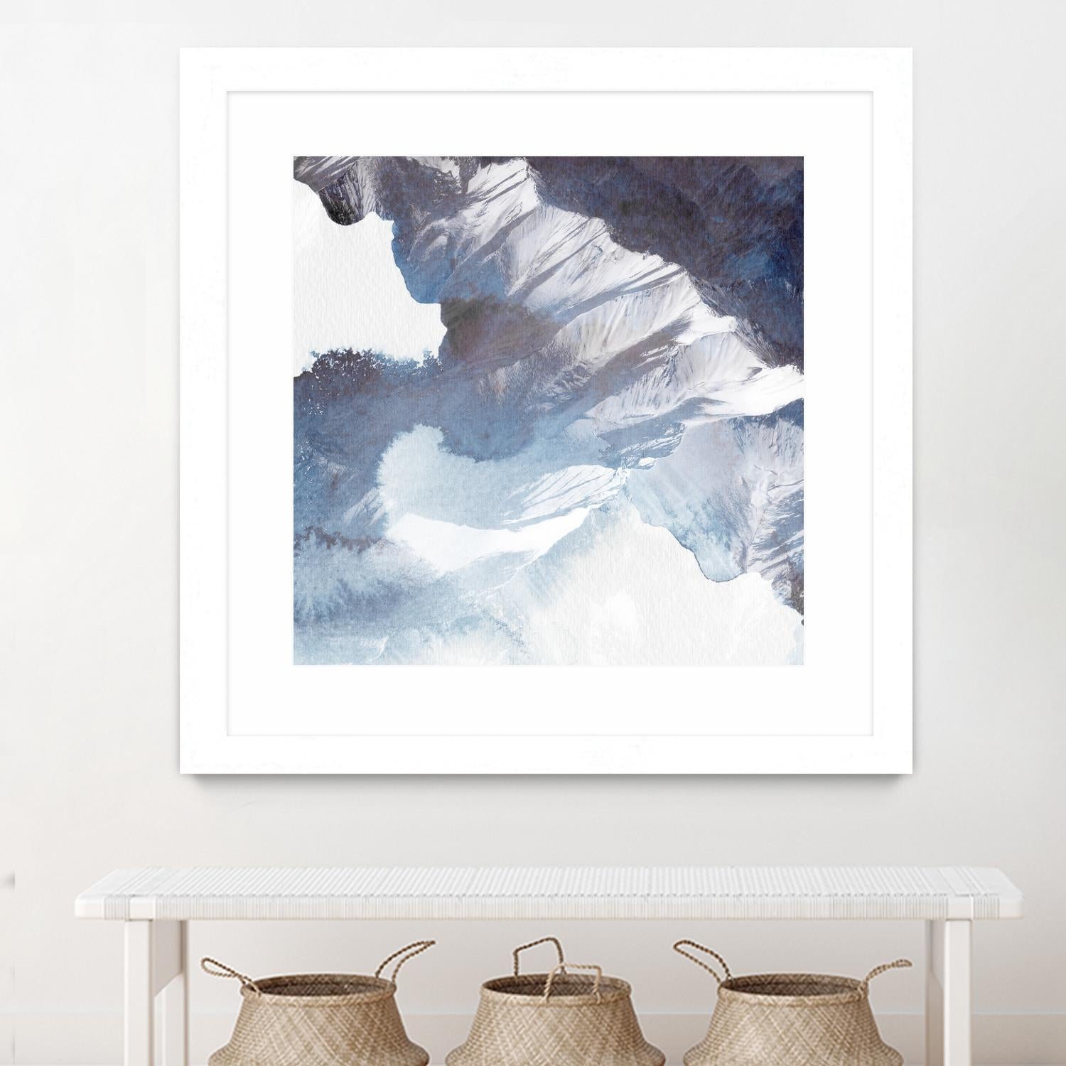 Blue Canyon by PI Studio on GIANT ART - white abstract