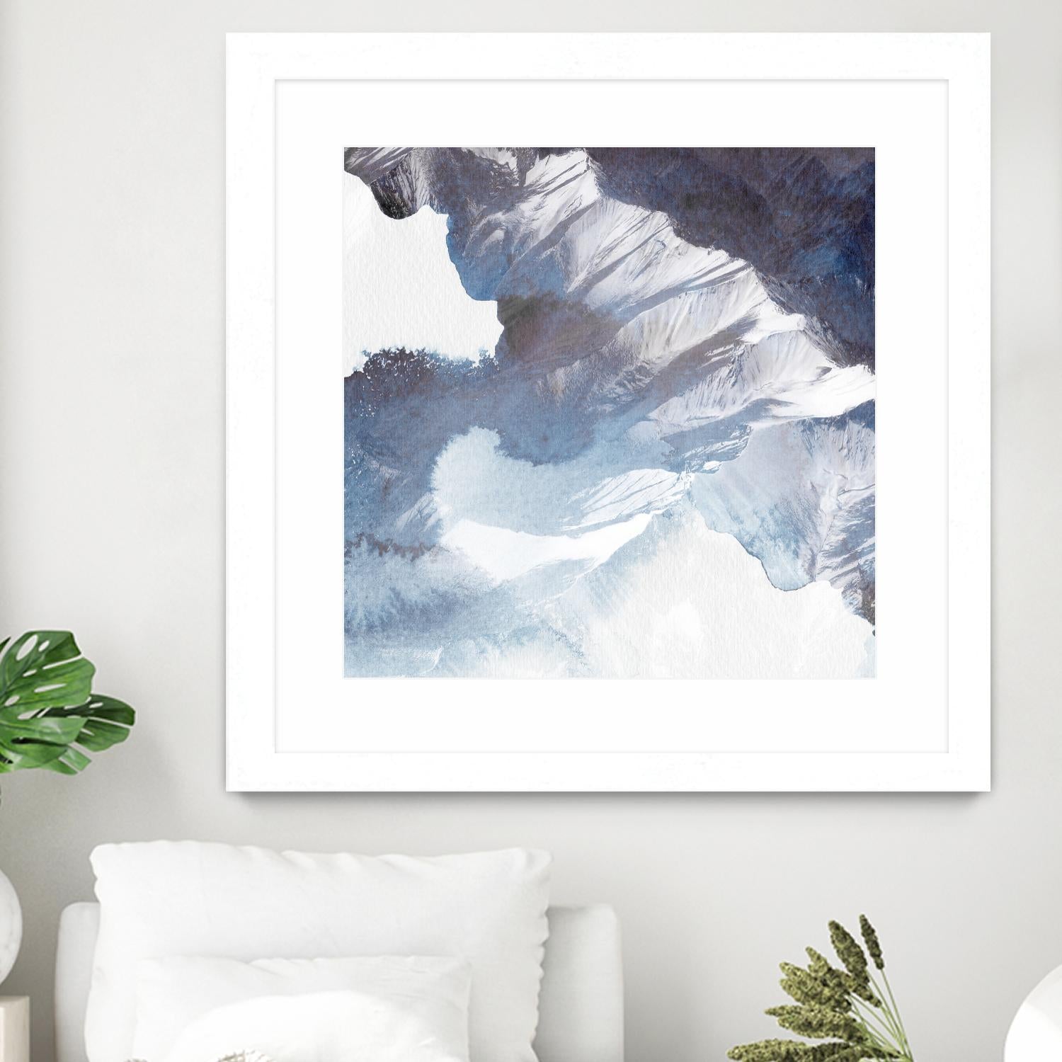 Blue Canyon by PI Studio on GIANT ART - white abstract