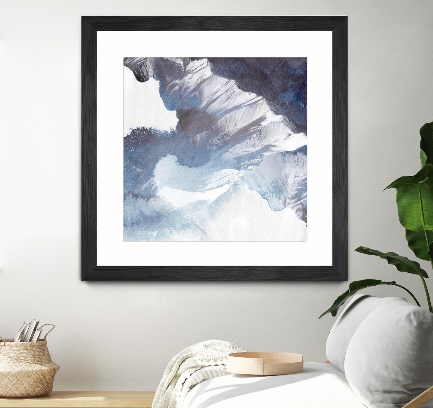 Blue Canyon by PI Studio on GIANT ART - white abstract