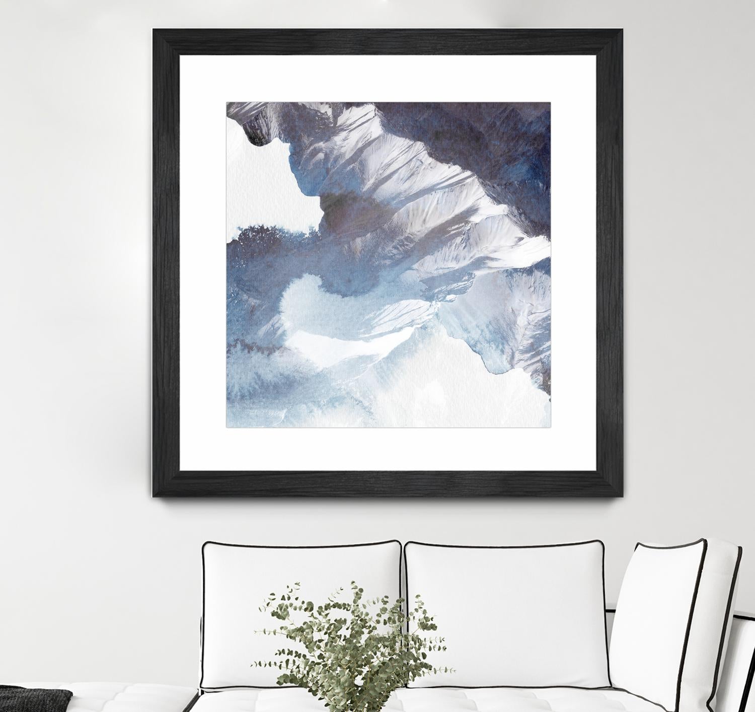 Blue Canyon by PI Studio on GIANT ART - white abstract