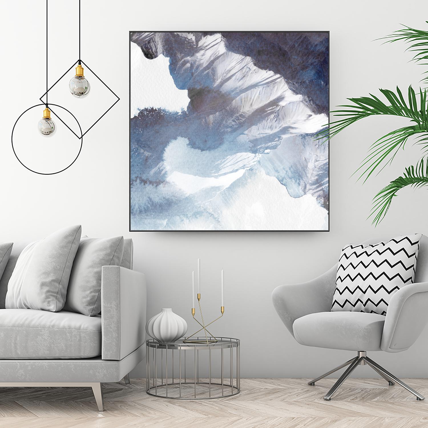 Blue Canyon by PI Studio on GIANT ART - white abstract