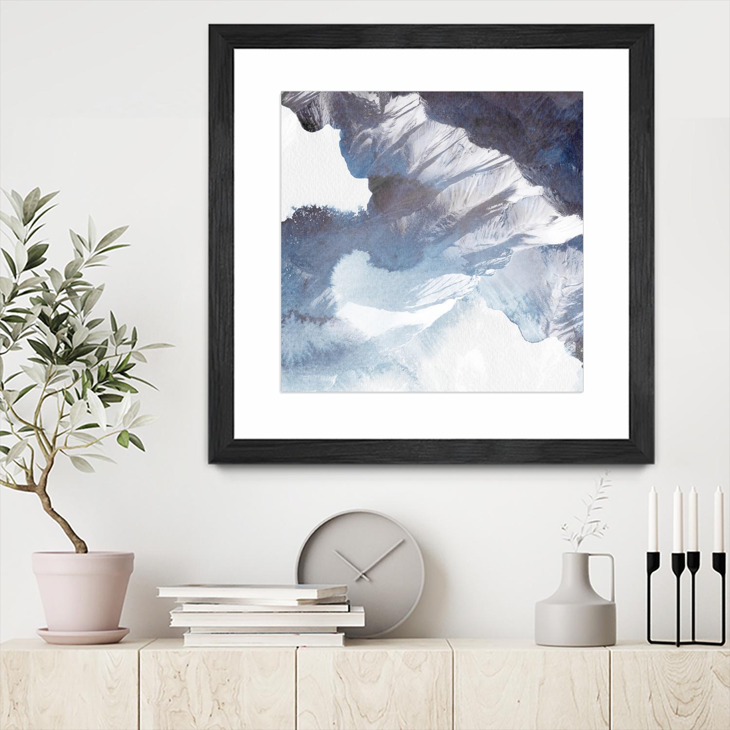Blue Canyon by PI Studio on GIANT ART - white abstract
