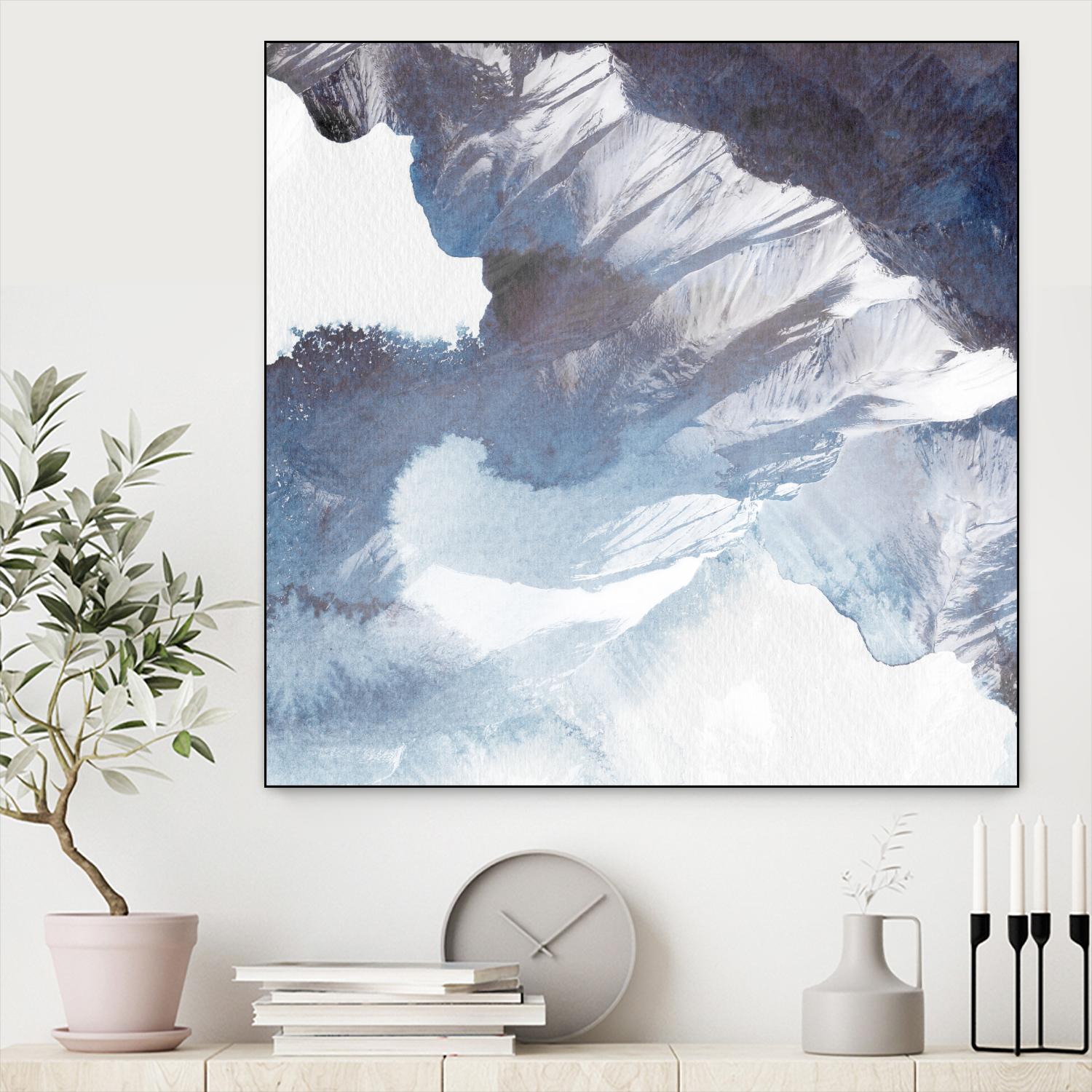 Blue Canyon by PI Studio on GIANT ART - white abstract