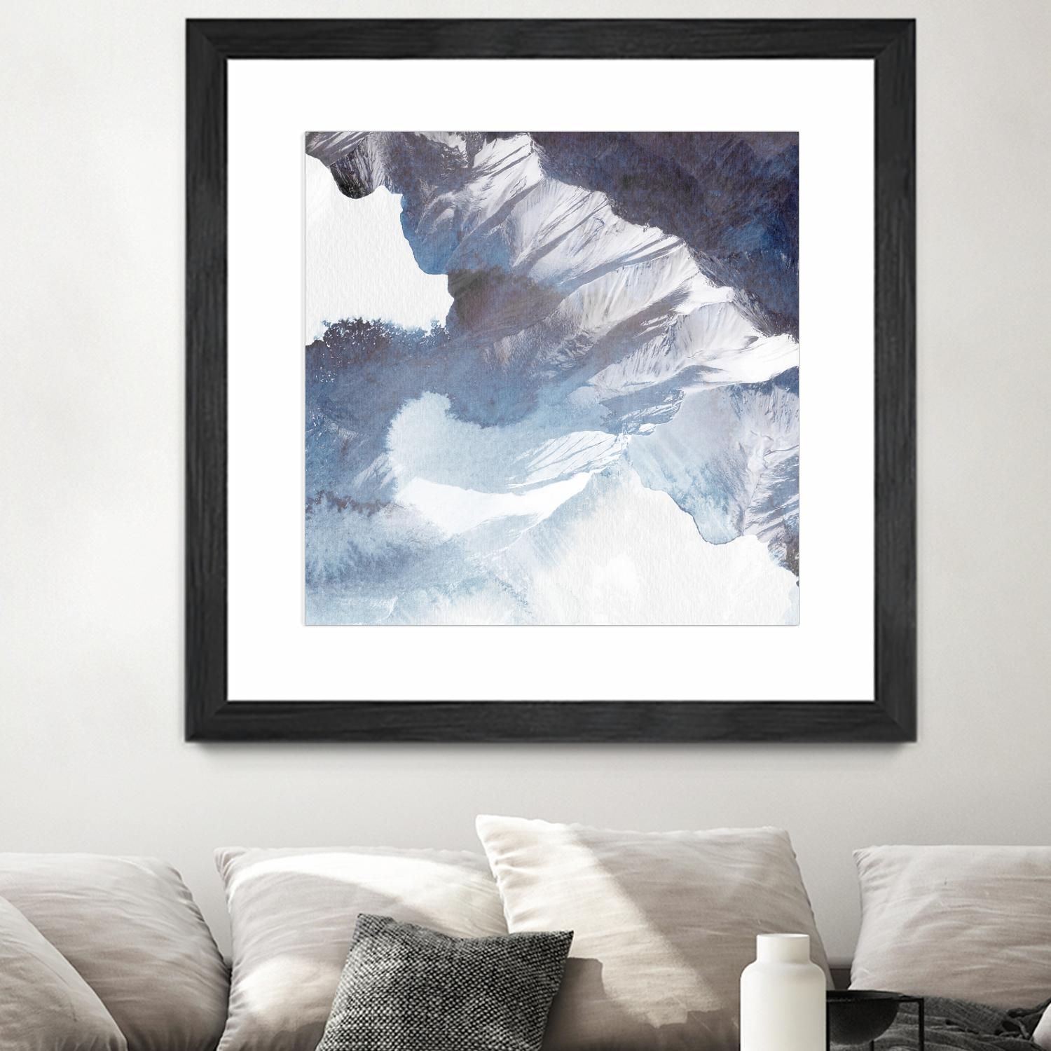 Blue Canyon by PI Studio on GIANT ART - white abstract