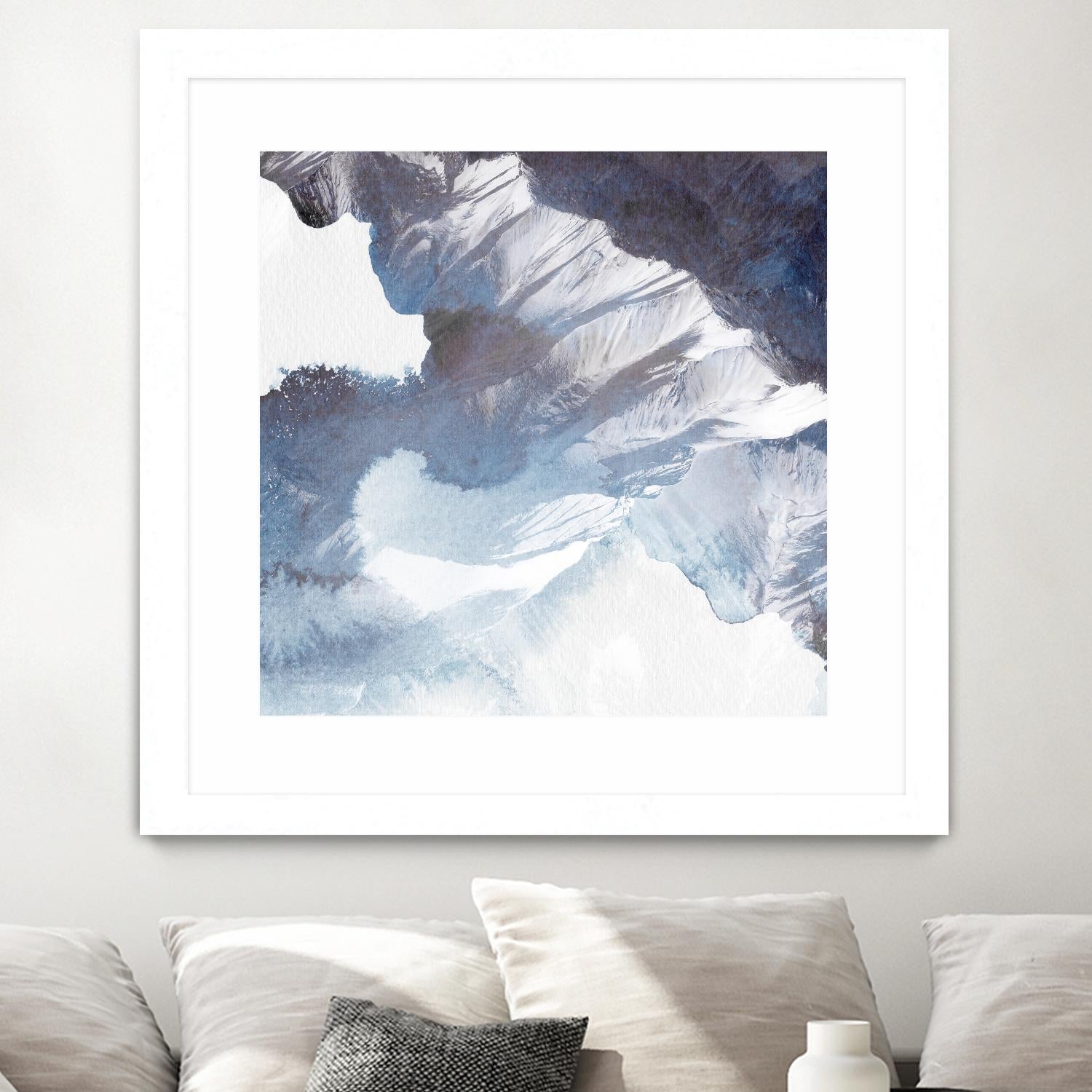 Blue Canyon by PI Studio on GIANT ART - white abstract