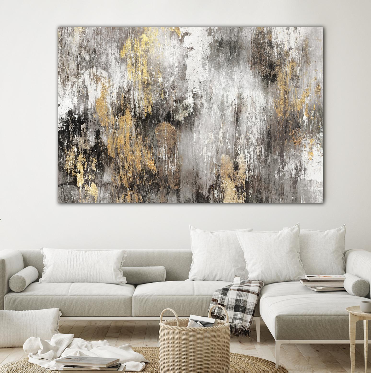 Gold Ikat by PI Studio on GIANT ART - gold abstract