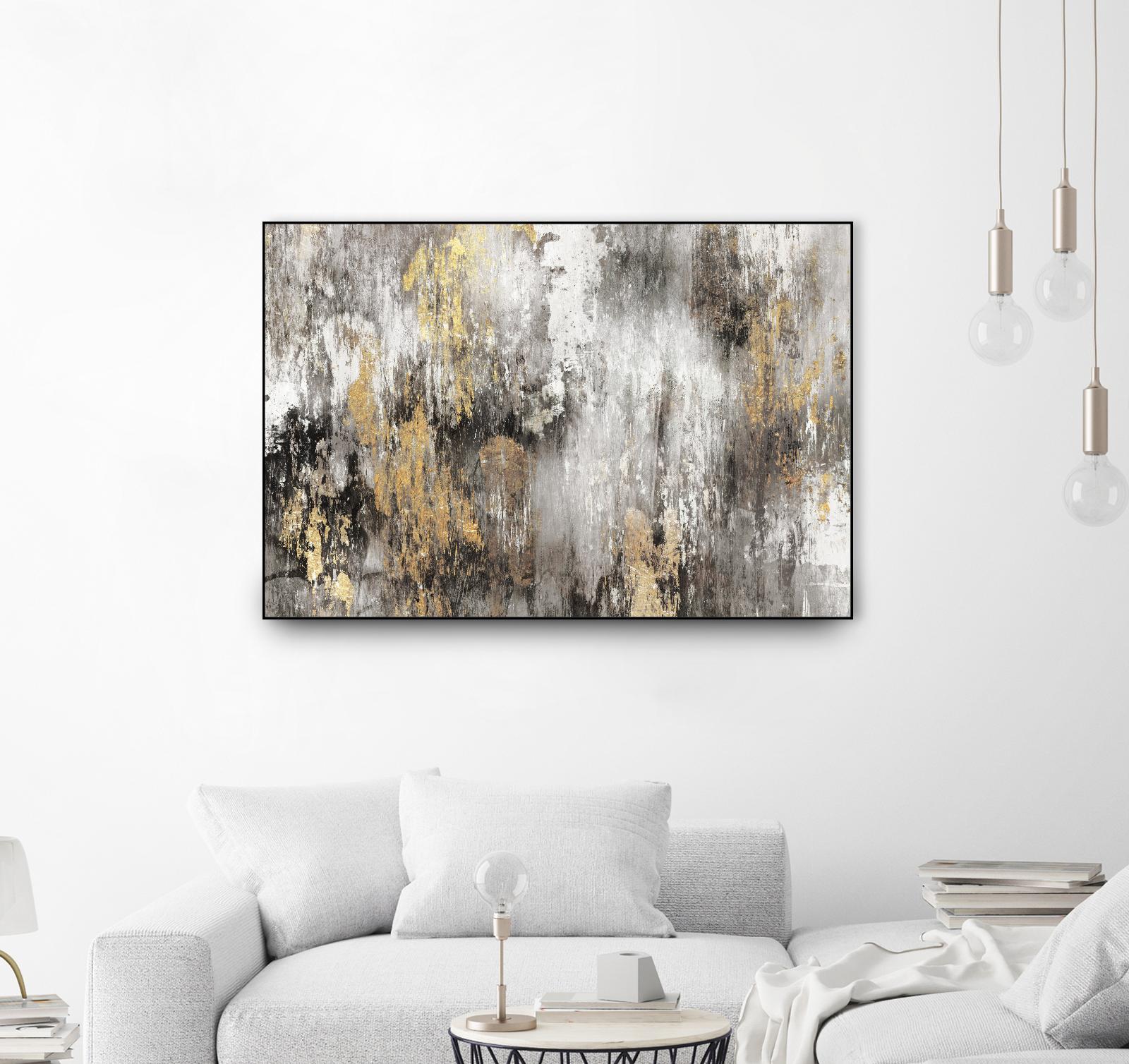 Gold Ikat by PI Studio on GIANT ART - gold abstract