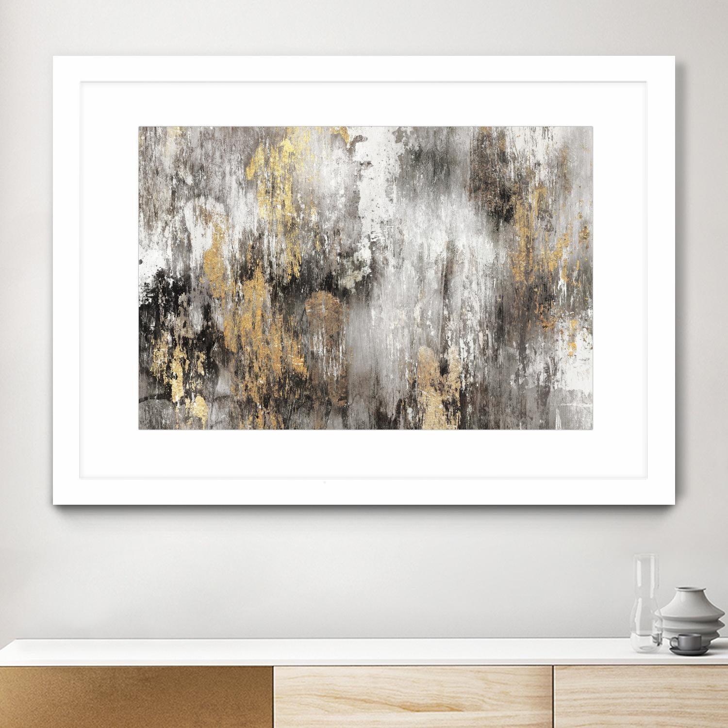 Gold Ikat by PI Studio on GIANT ART - gold abstract