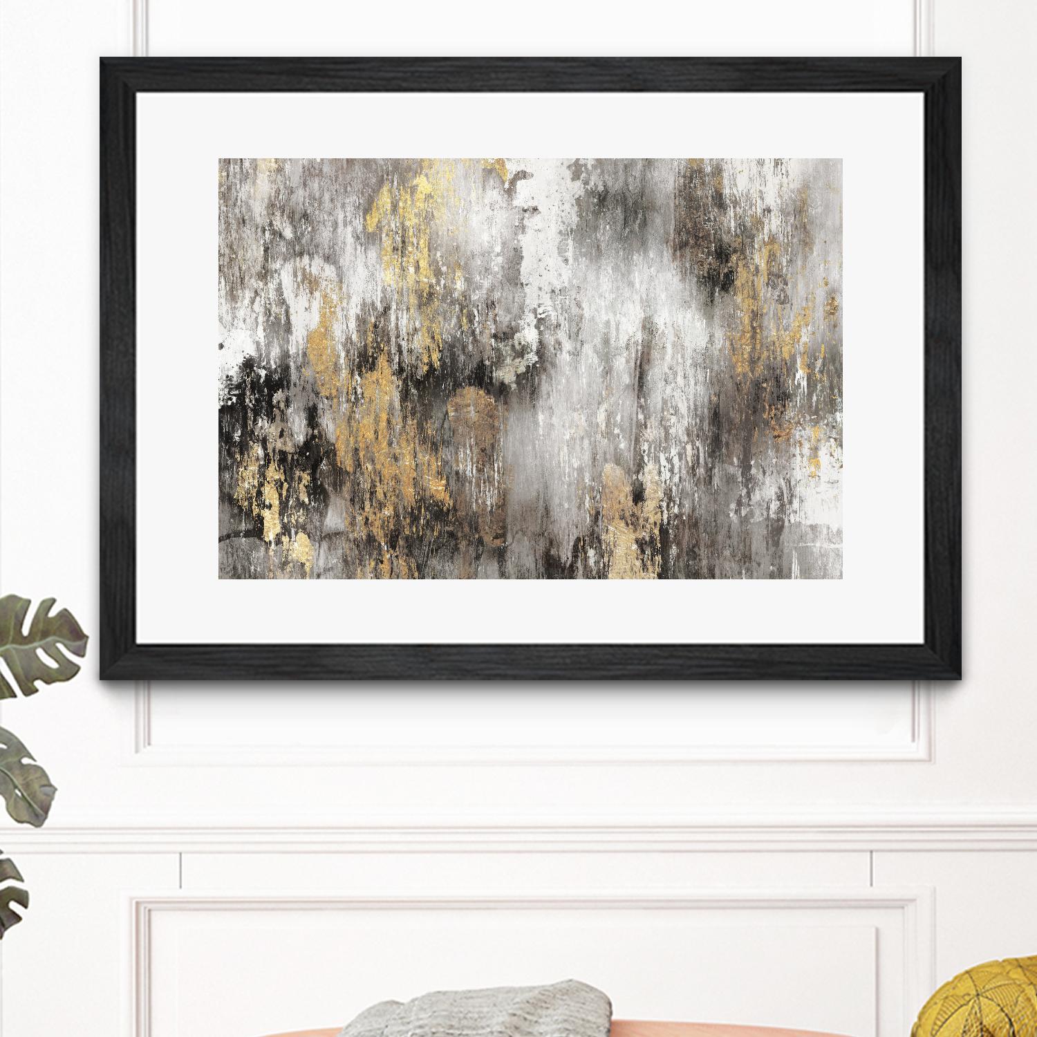 Gold Ikat by PI Studio on GIANT ART - gold abstract
