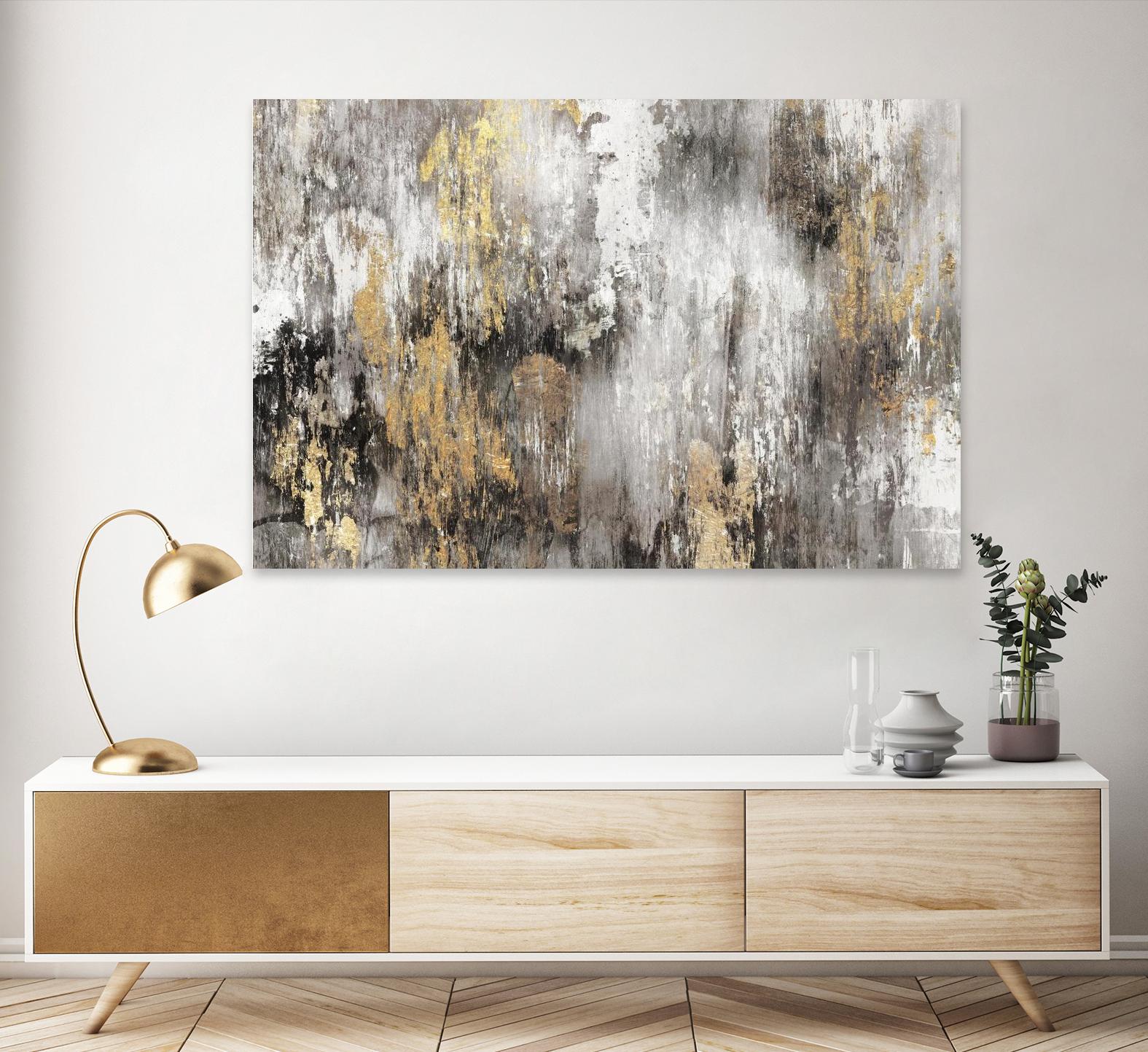 Gold Ikat by PI Studio on GIANT ART - gold abstract
