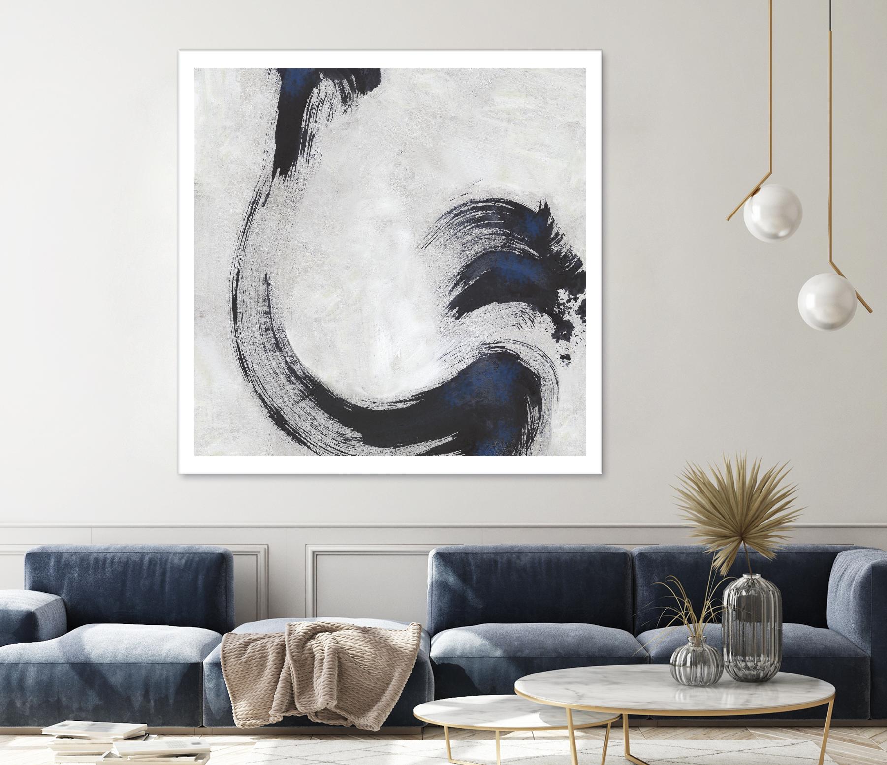 Stroke I by PI Studio on GIANT ART - blue abstract