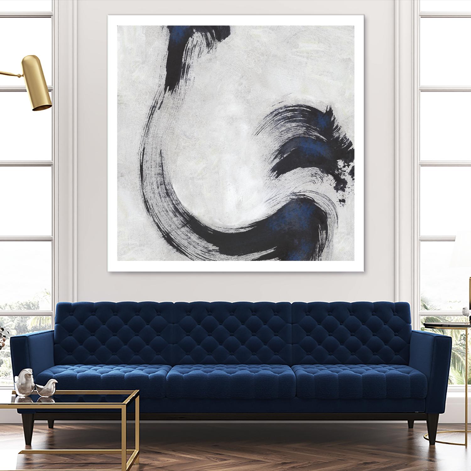 Stroke I by PI Studio on GIANT ART - blue abstract