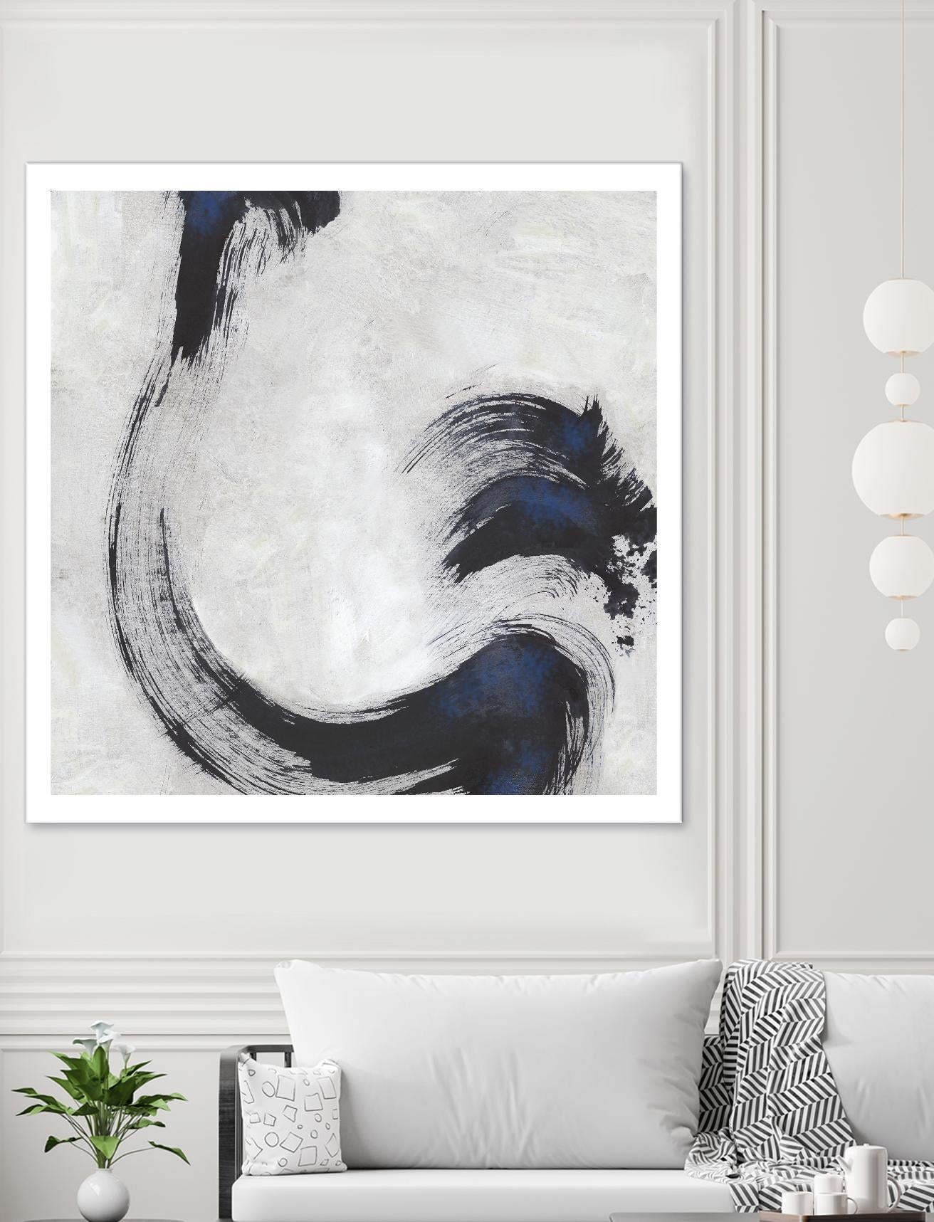Stroke I by PI Studio on GIANT ART - blue abstract