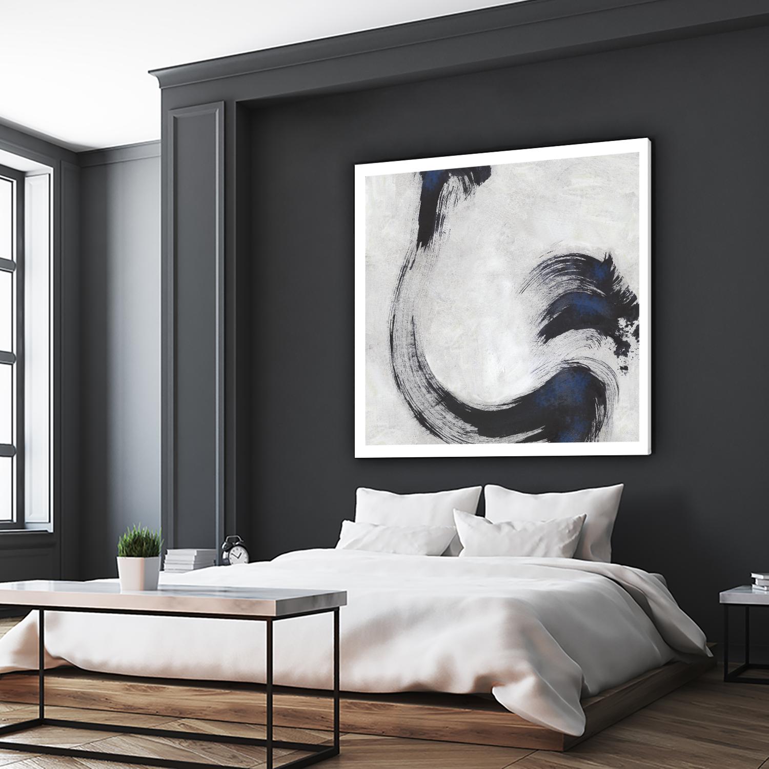 Stroke I by PI Studio on GIANT ART - blue abstract