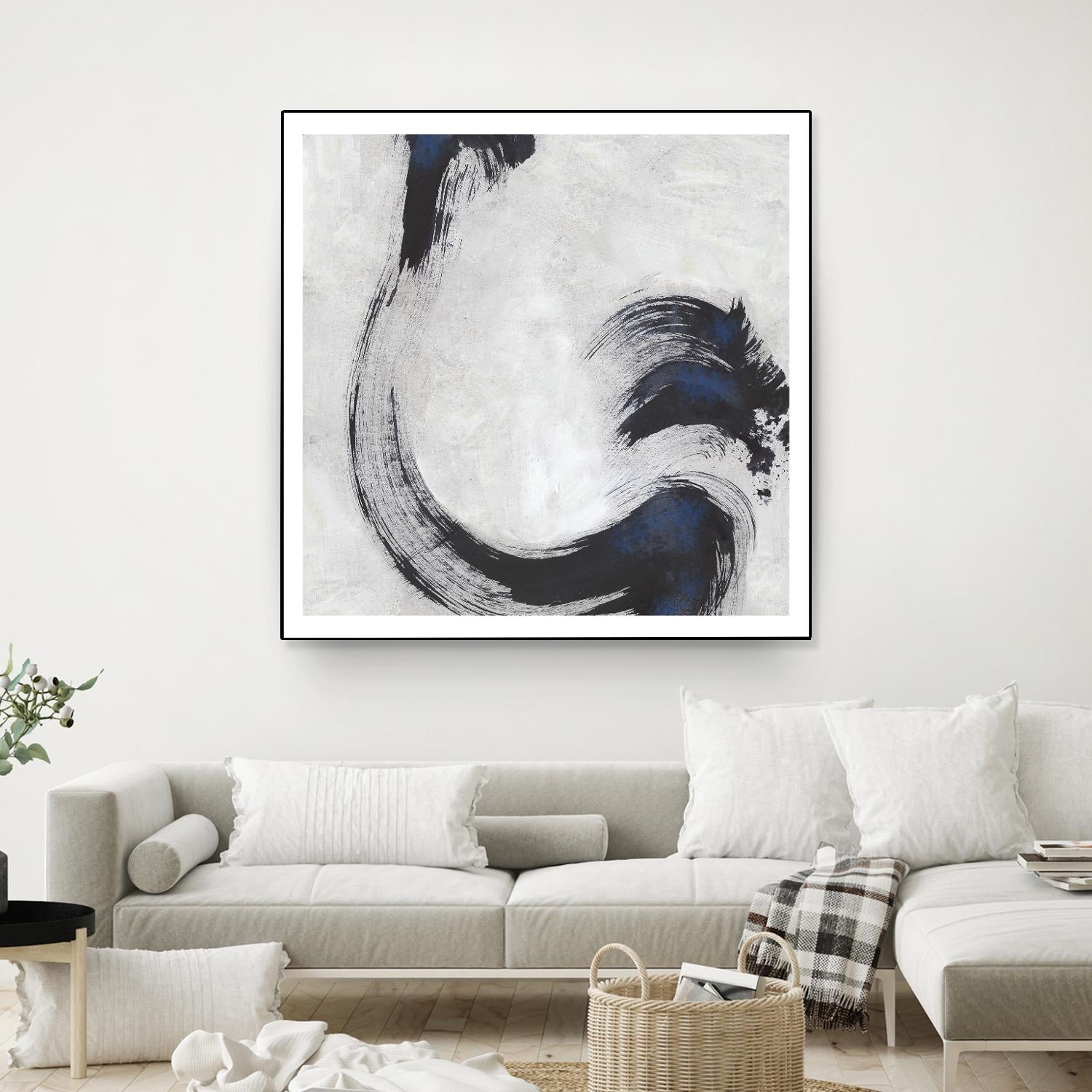 Stroke I by PI Studio on GIANT ART - blue abstract