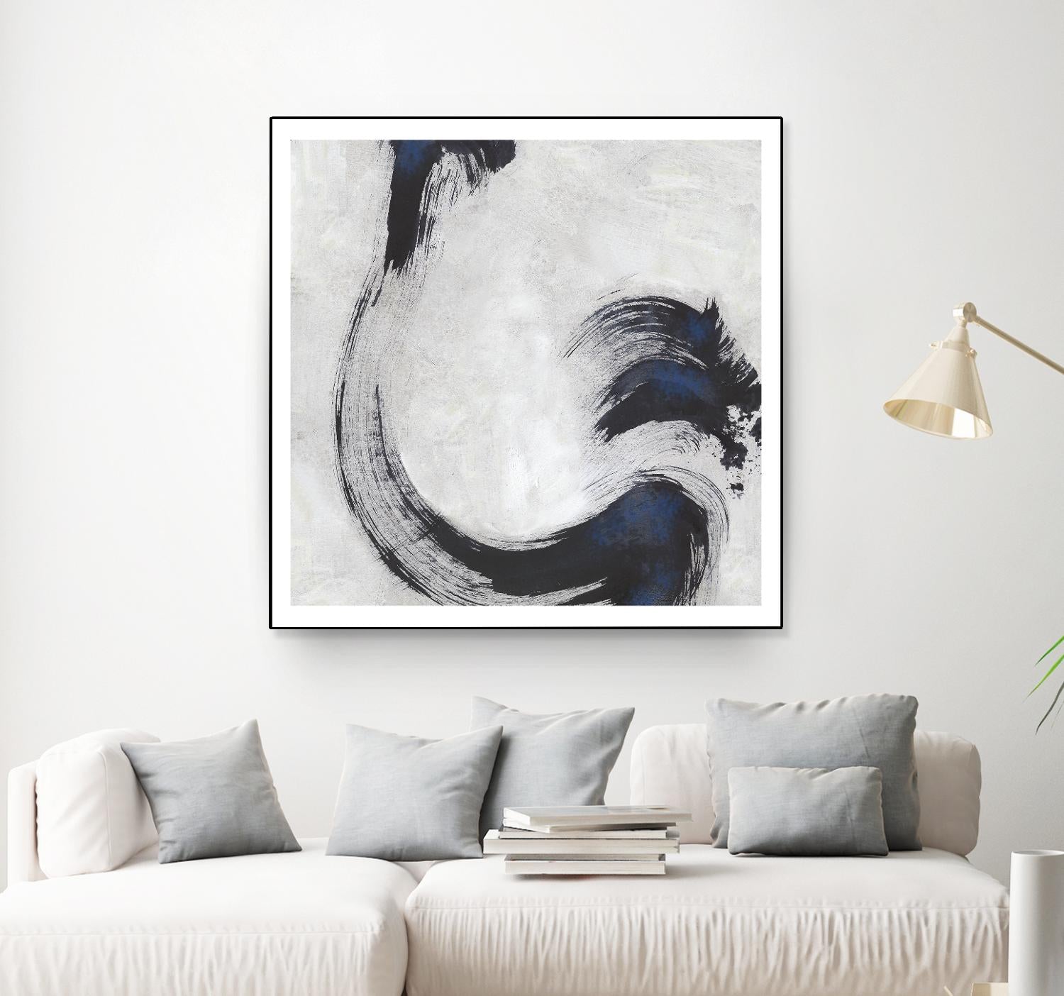 Stroke I by PI Studio on GIANT ART - blue abstract