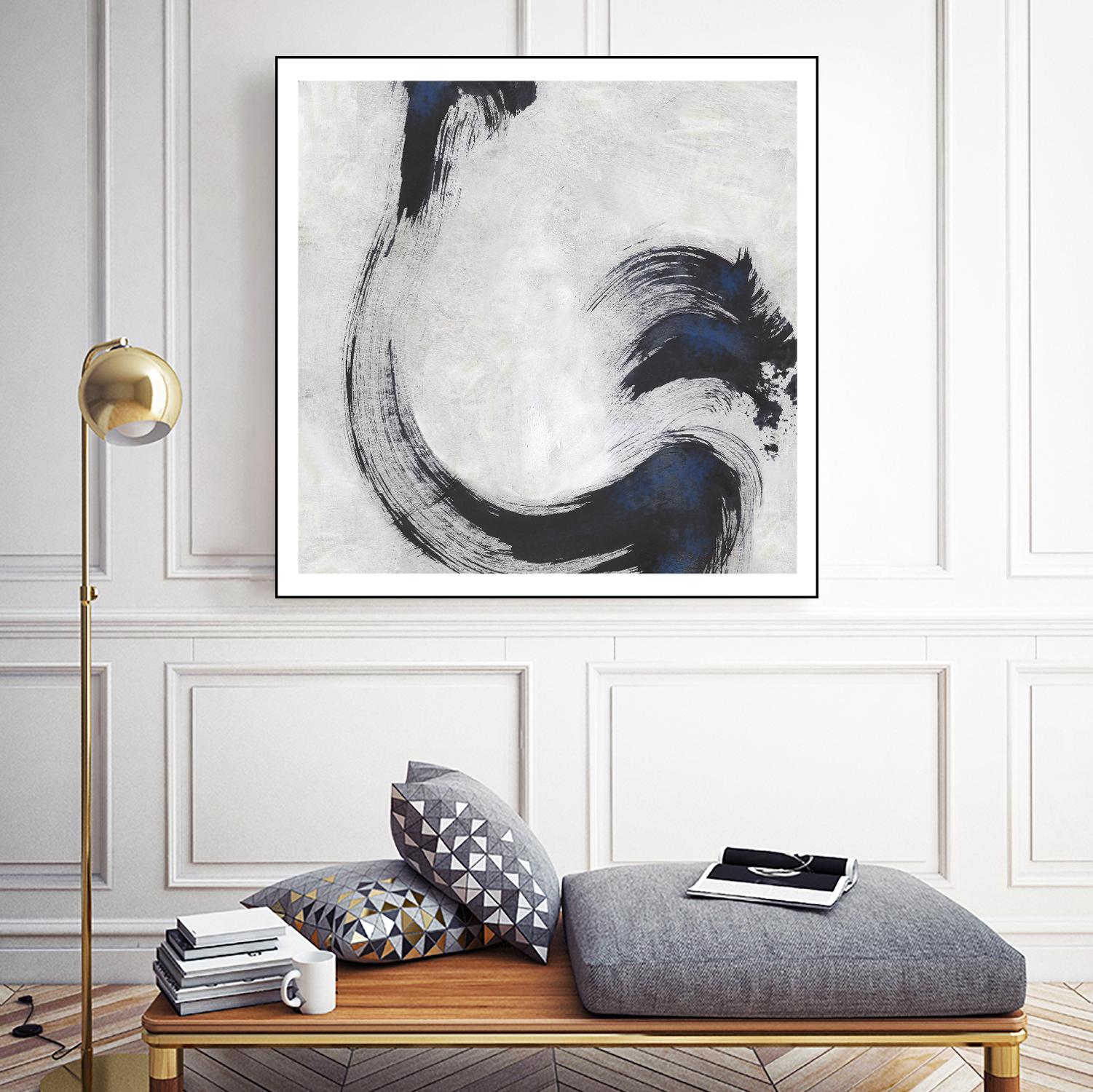 Stroke I by PI Studio on GIANT ART - blue abstract