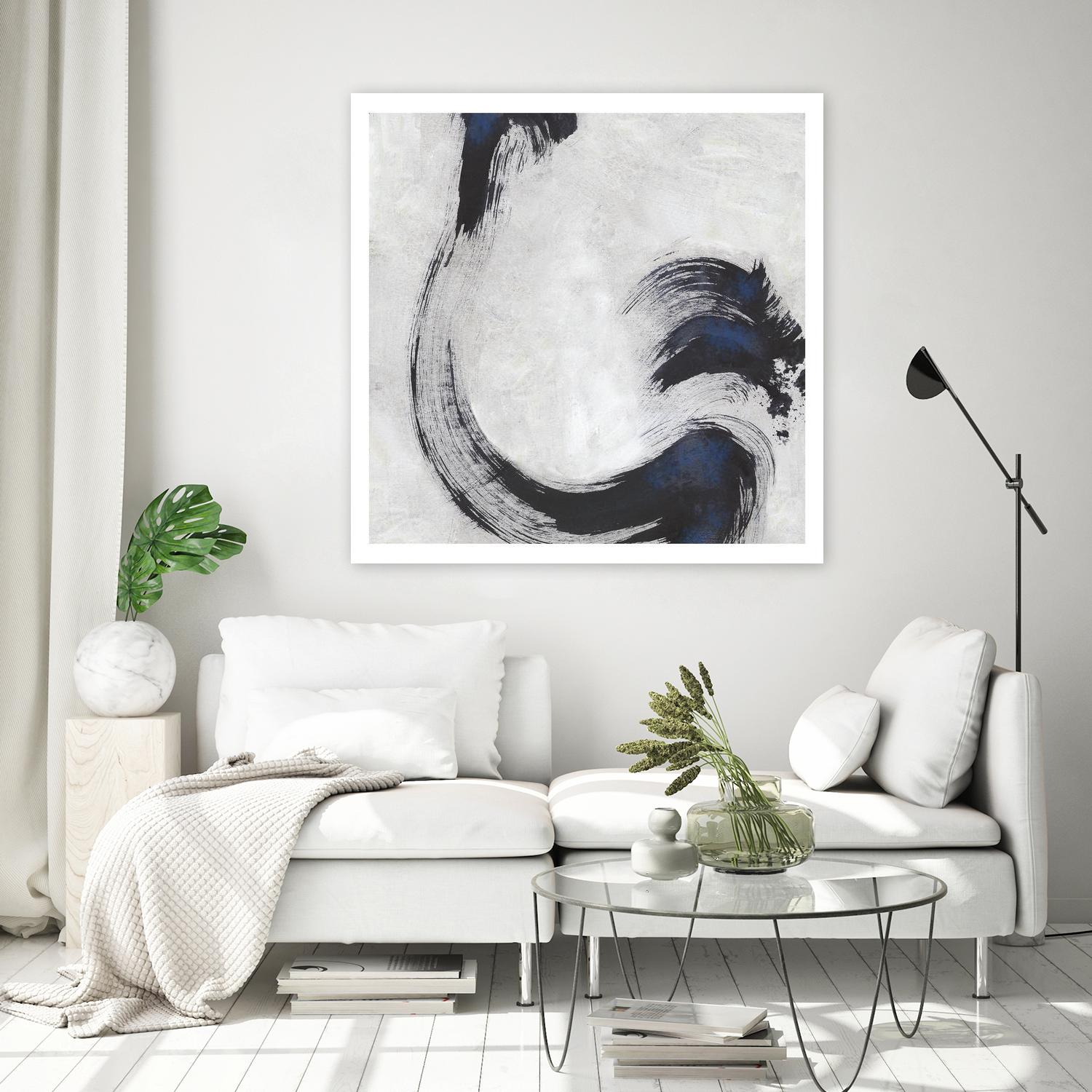 Stroke I by PI Studio on GIANT ART - blue abstract