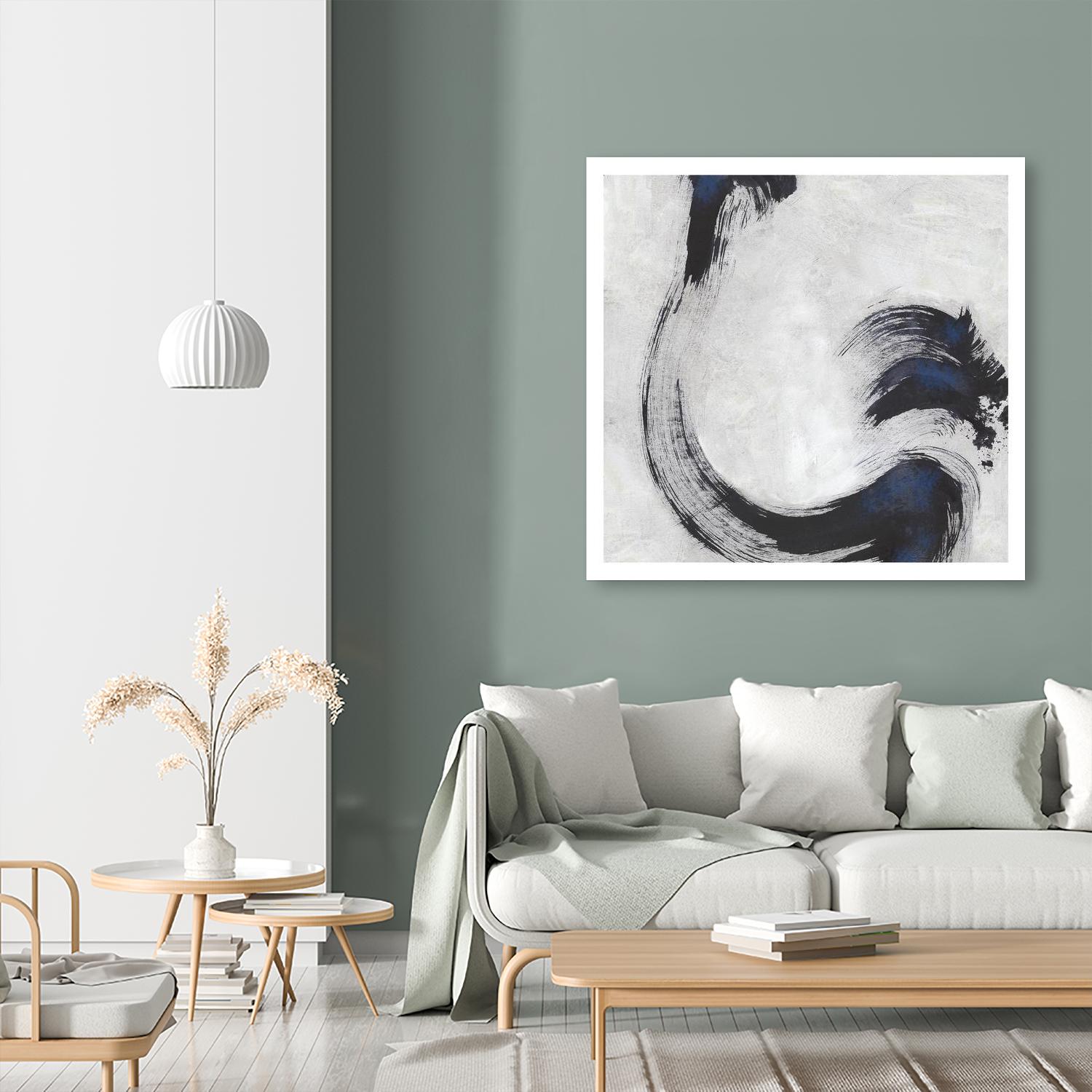 Stroke I by PI Studio on GIANT ART - blue abstract