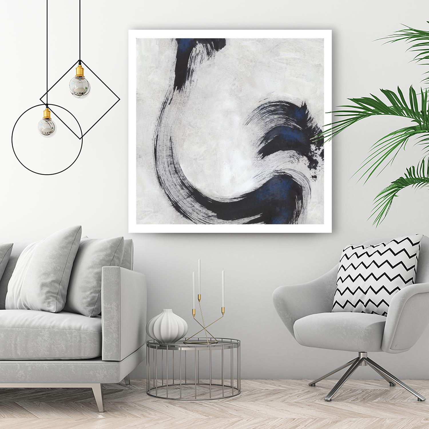 Stroke I by PI Studio on GIANT ART - blue abstract