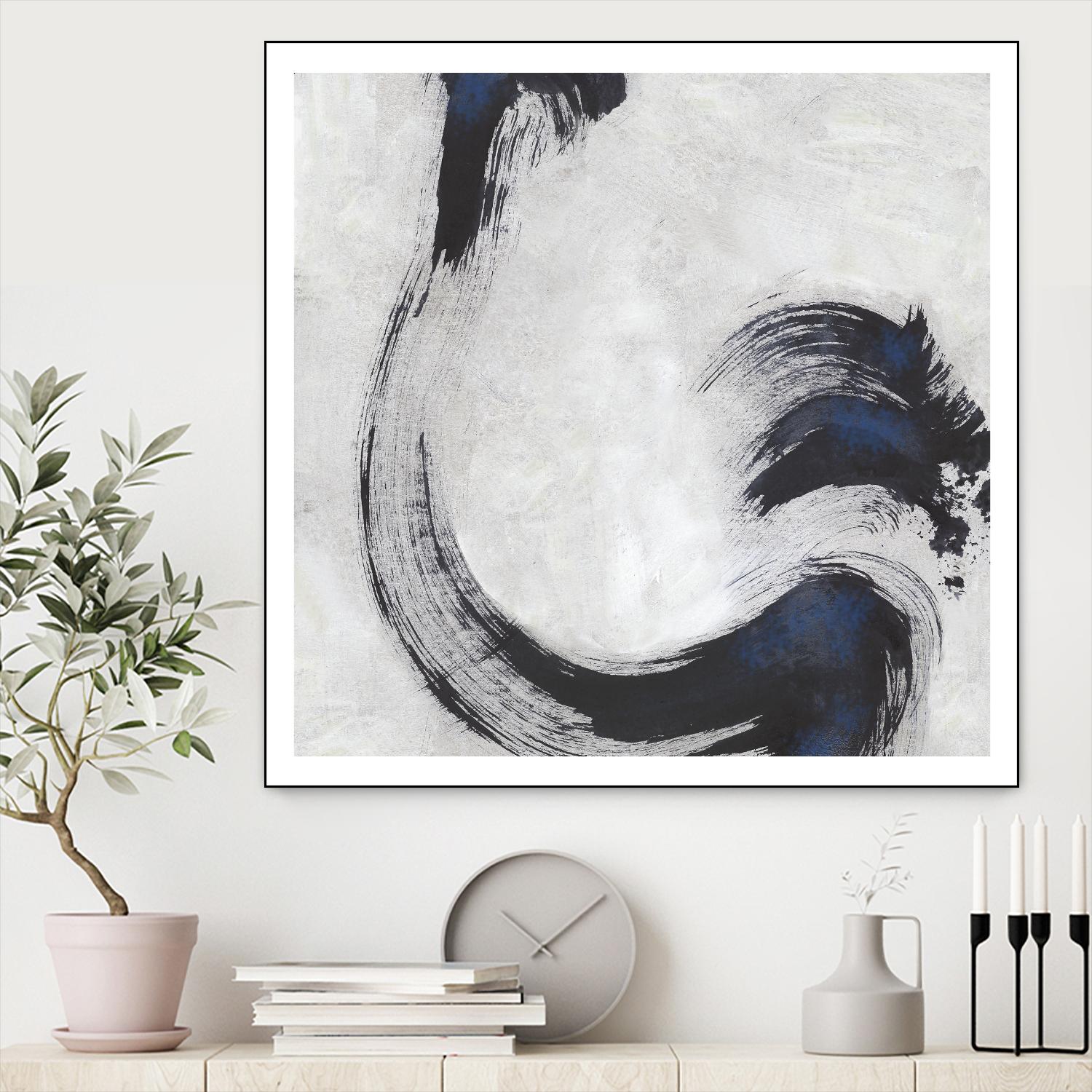 Stroke I by PI Studio on GIANT ART - blue abstract