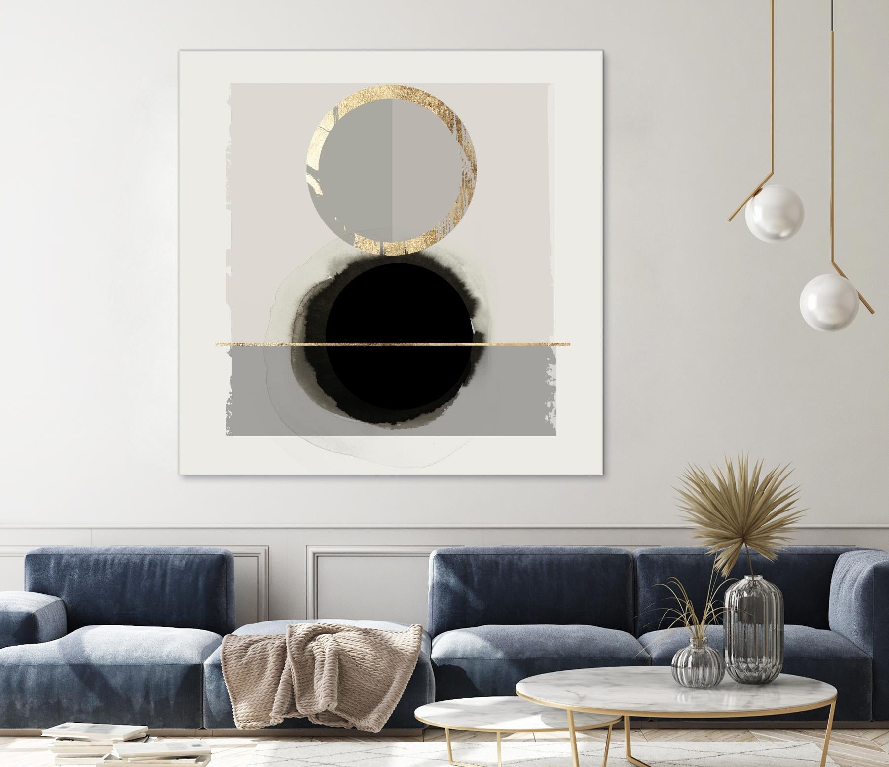 Dream Life Inspired I by PI Studio on GIANT ART - gold watercolour watercoulor