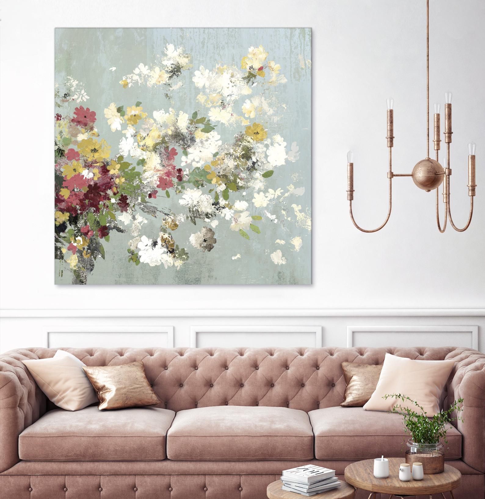 Abstract Bouquet II by Allison Pearce on GIANT ART - white floral