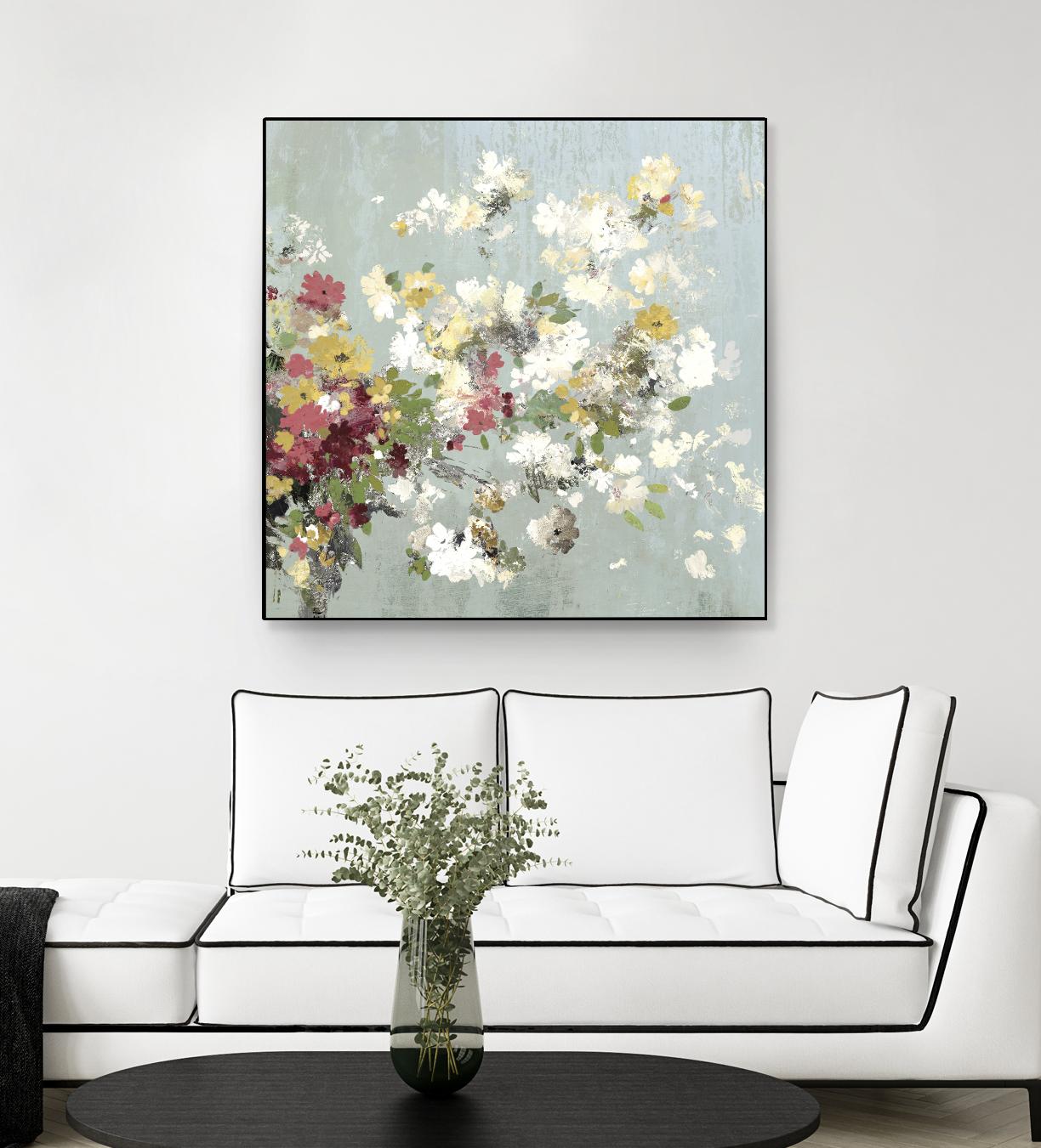 Abstract Bouquet II by Allison Pearce on GIANT ART - white floral