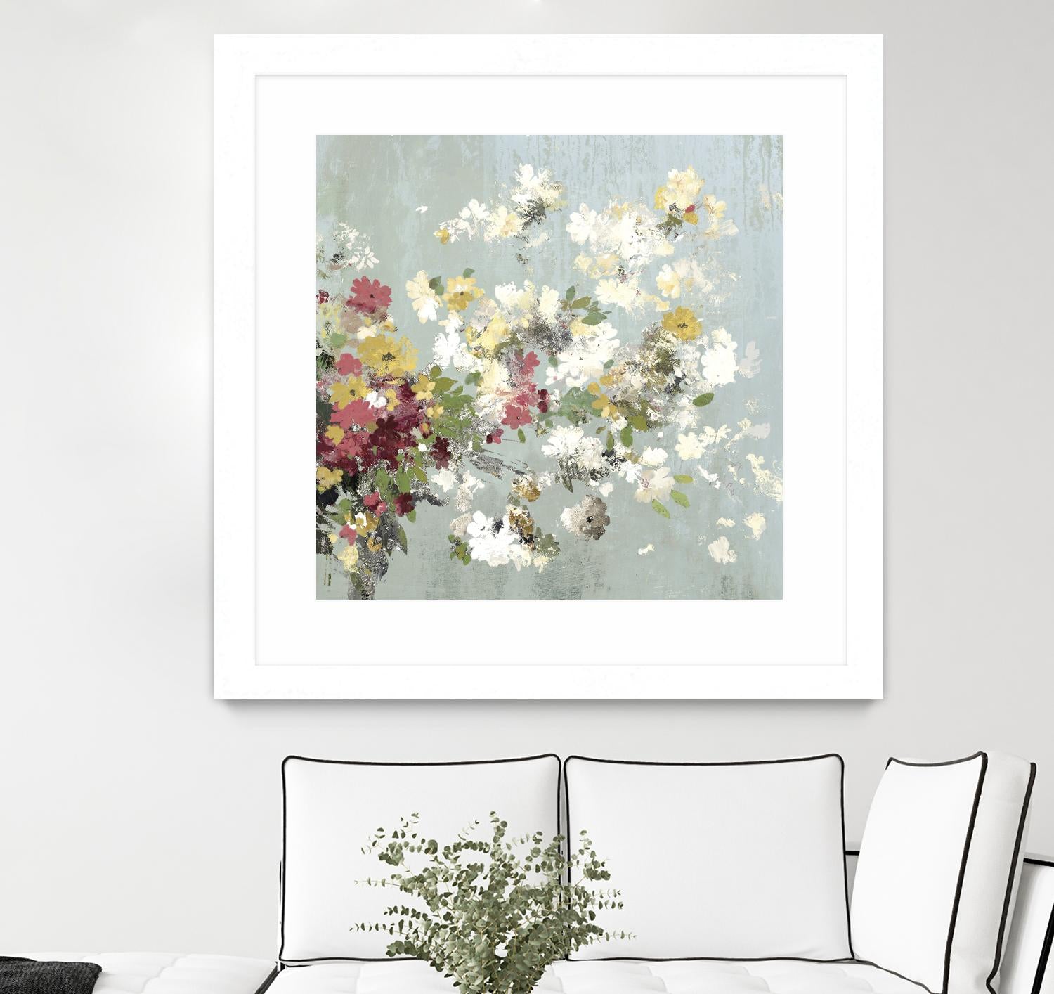 Abstract Bouquet II by Allison Pearce on GIANT ART - white floral