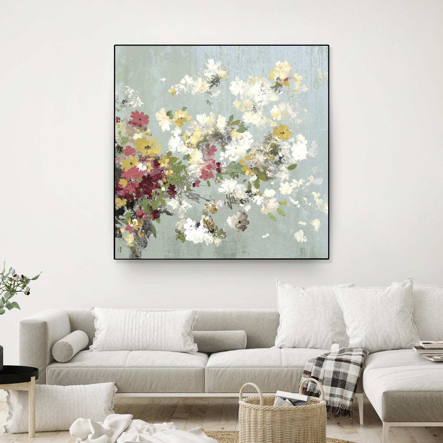 Abstract Bouquet II by Allison Pearce on GIANT ART - white floral