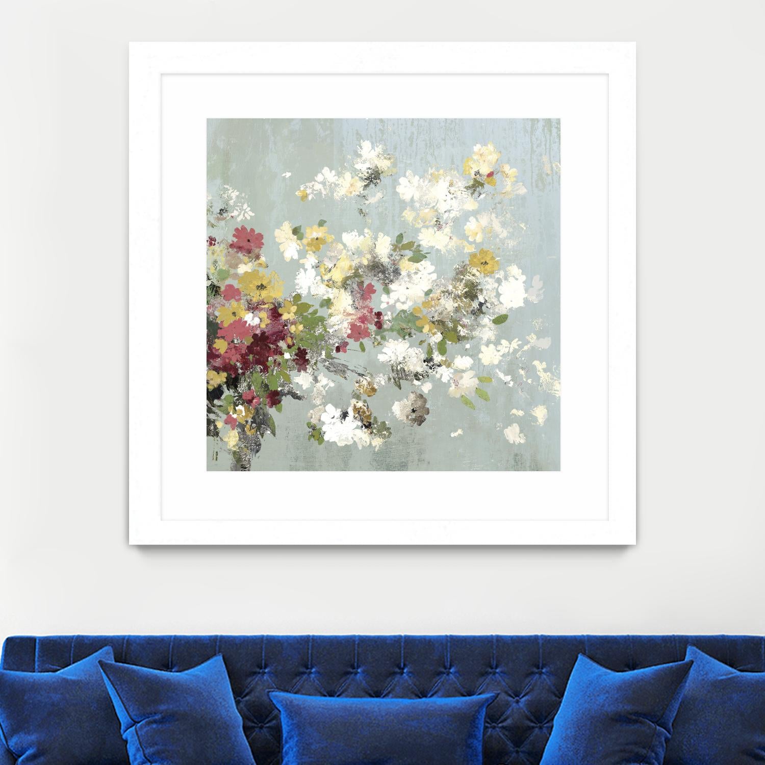 Abstract Bouquet II by Allison Pearce on GIANT ART - white floral
