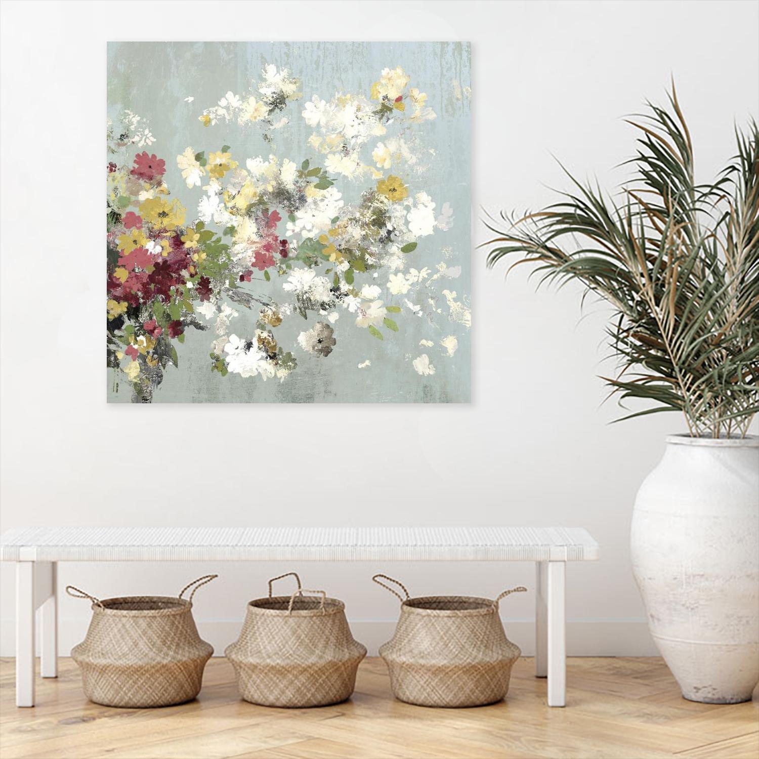 Abstract Bouquet II by Allison Pearce on GIANT ART - white floral